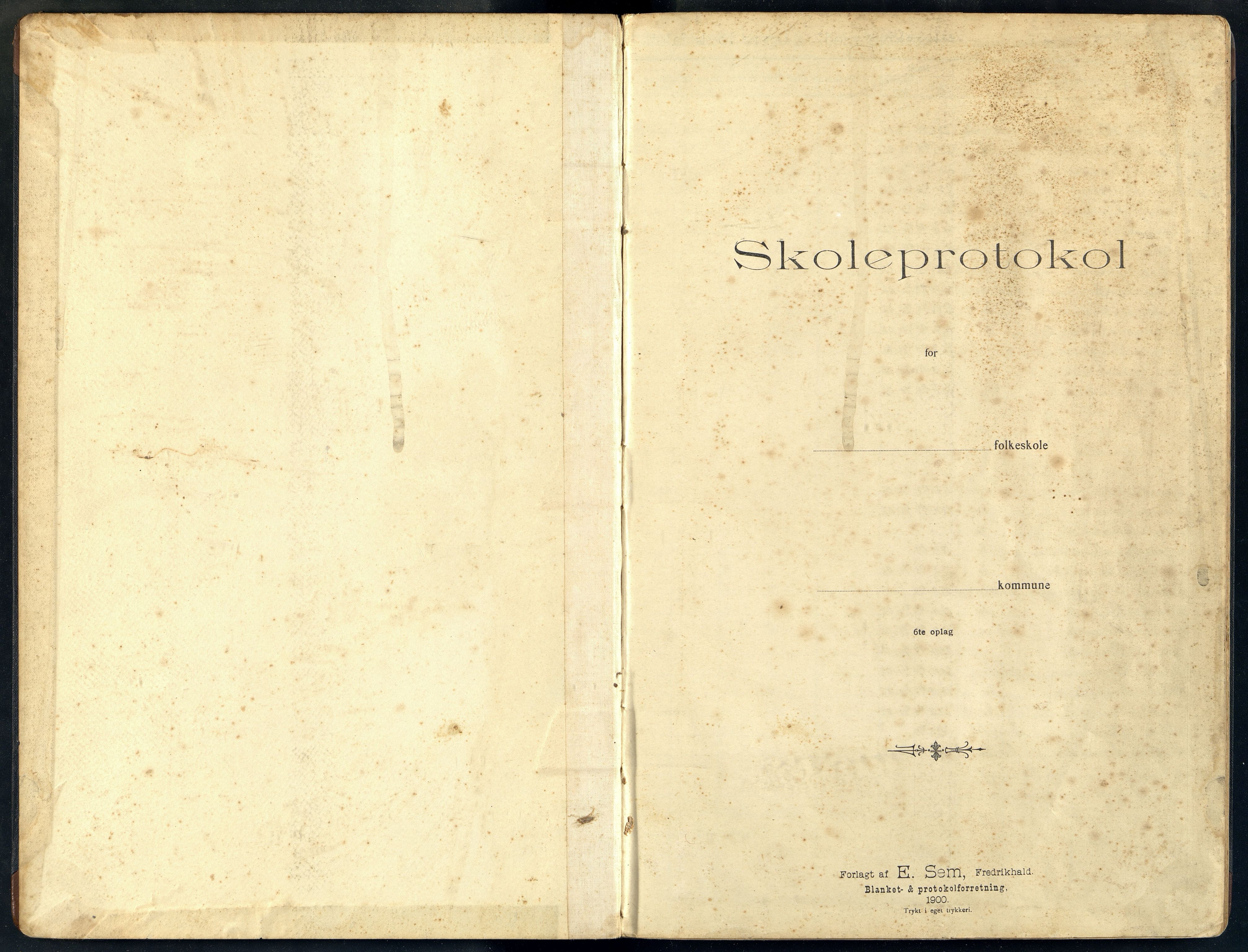 Halse og Harkmark kommune - Omland Skole, ARKSOR/1002HH550/H/L0002: Skoleprotokoll, 1902-1920