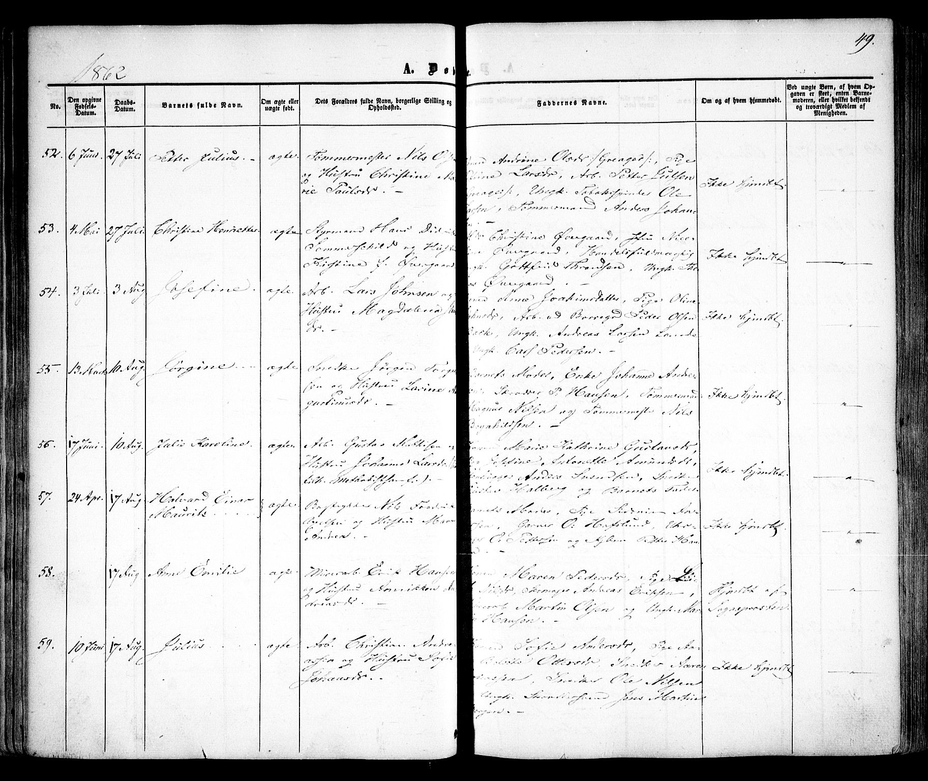 Sarpsborg prestekontor Kirkebøker, AV/SAO-A-2006/F/Fa/L0001: Ministerialbok nr. 1, 1859-1868, s. 49