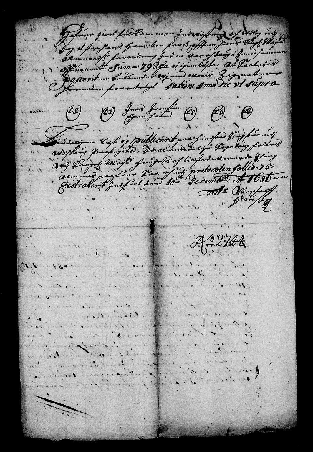 Stattholderembetet 1572-1771, RA/EA-2870/Af/L0003: Avskrifter av vedlegg til originale supplikker, nummerert i samsvar med supplikkbøkene, 1689-1691, s. 214