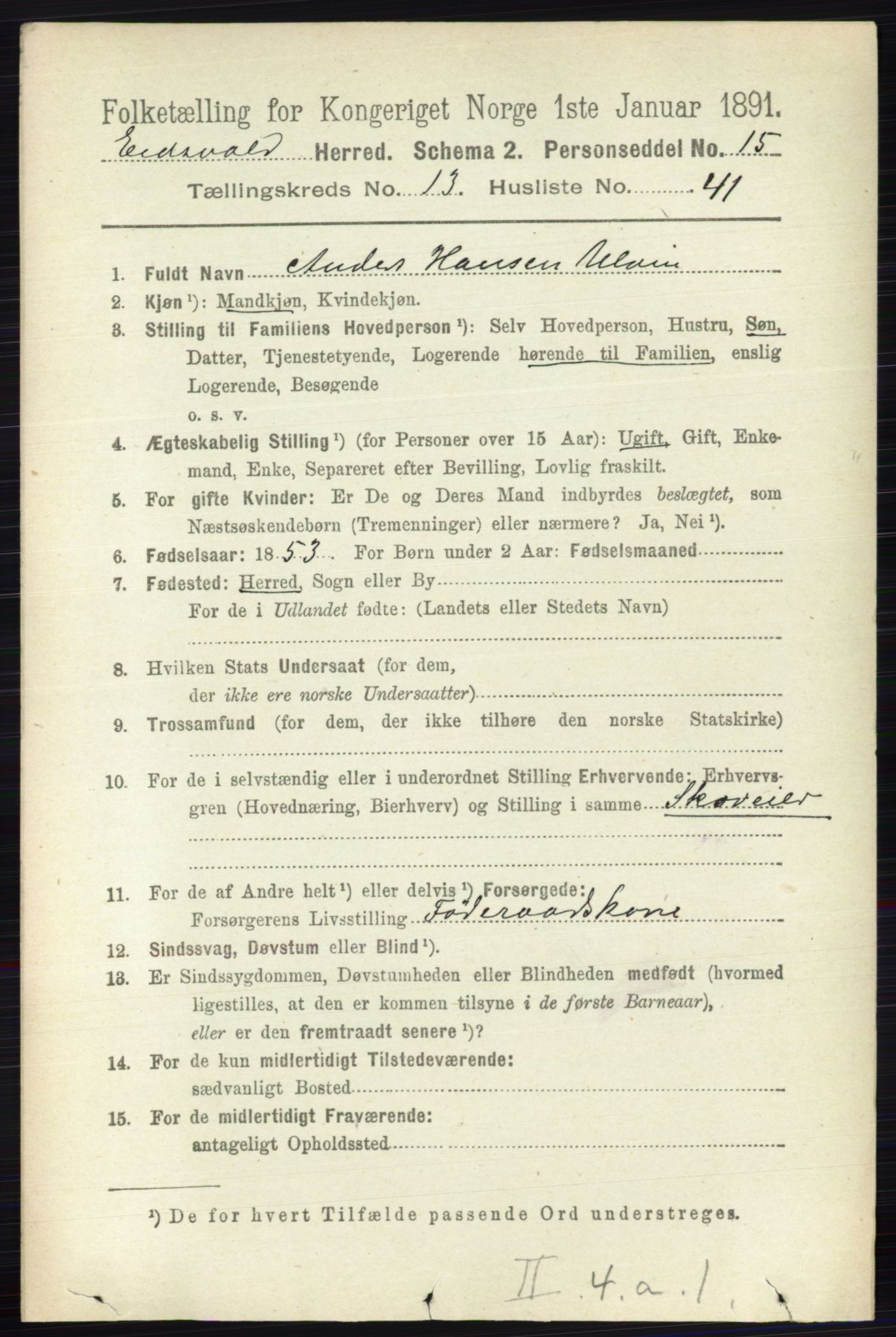 RA, Folketelling 1891 for 0237 Eidsvoll herred, 1891, s. 9290