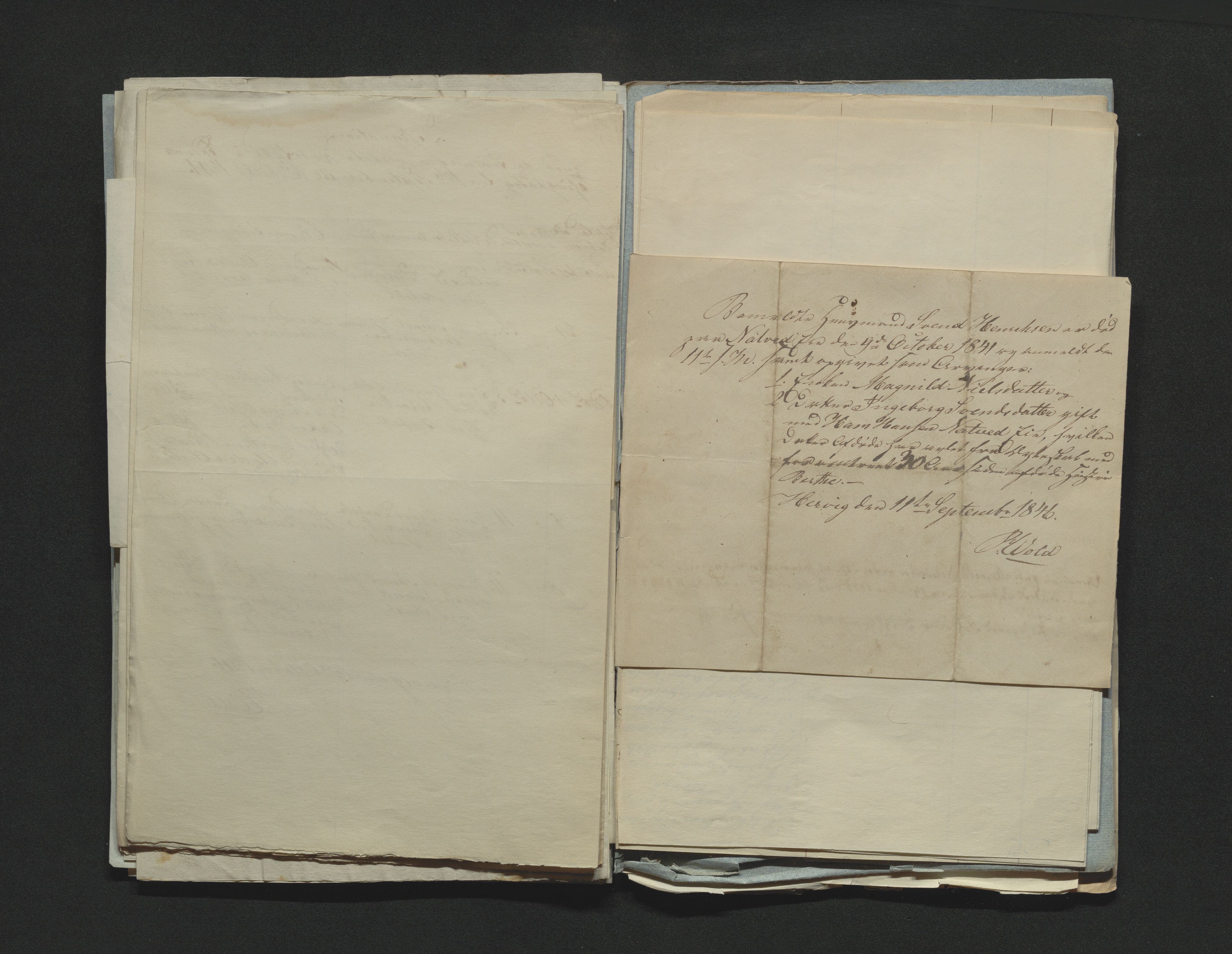 Eiker, Modum og Sigdal sorenskriveri, AV/SAKO-A-123/H/Ha/Hab/L0006: Dødsfallsmeldinger, 1841-1845