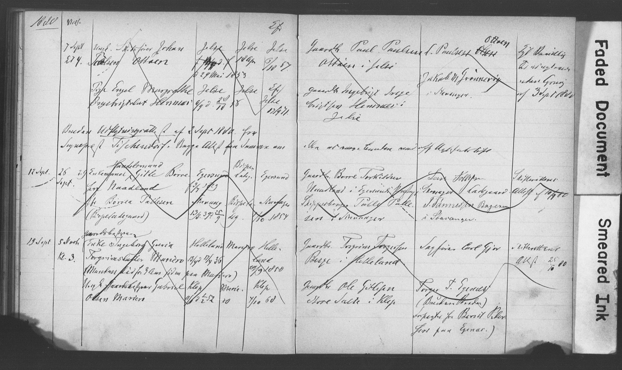 Hetland sokneprestkontor, AV/SAST-A-101826/70/705BA/L0001: Lysningsprotokoll nr. 1, 1877-1881