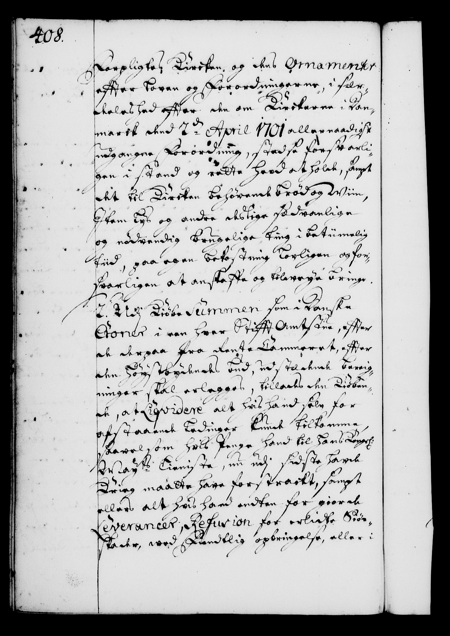 Rentekammeret, Kammerkanselliet, RA/EA-3111/G/Gg/Gga/L0001: Norsk ekspedisjonsprotokoll med register (merket RK 53.1), 1720-1723, s. 408