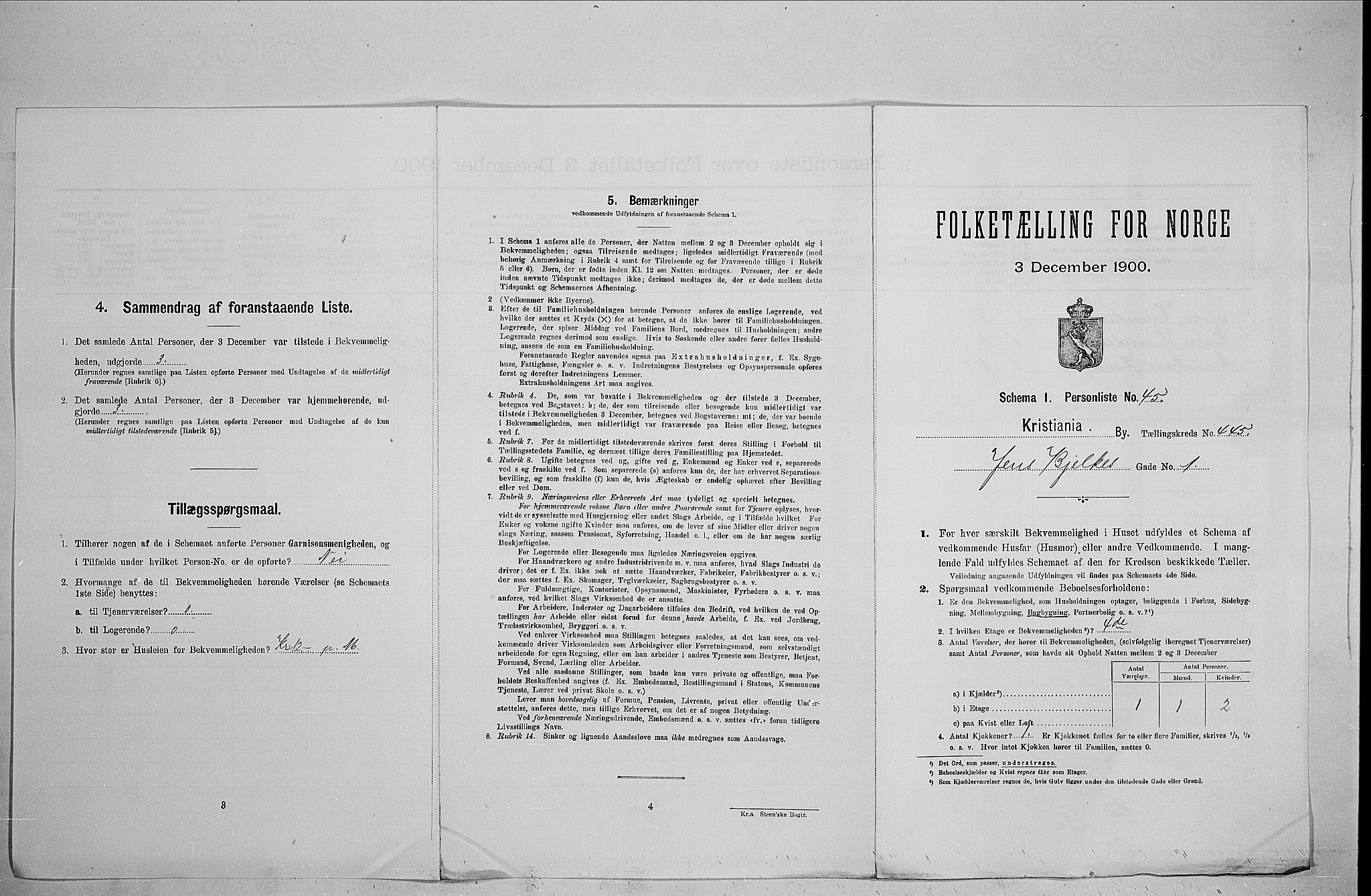 SAO, Folketelling 1900 for 0301 Kristiania kjøpstad, 1900, s. 42653