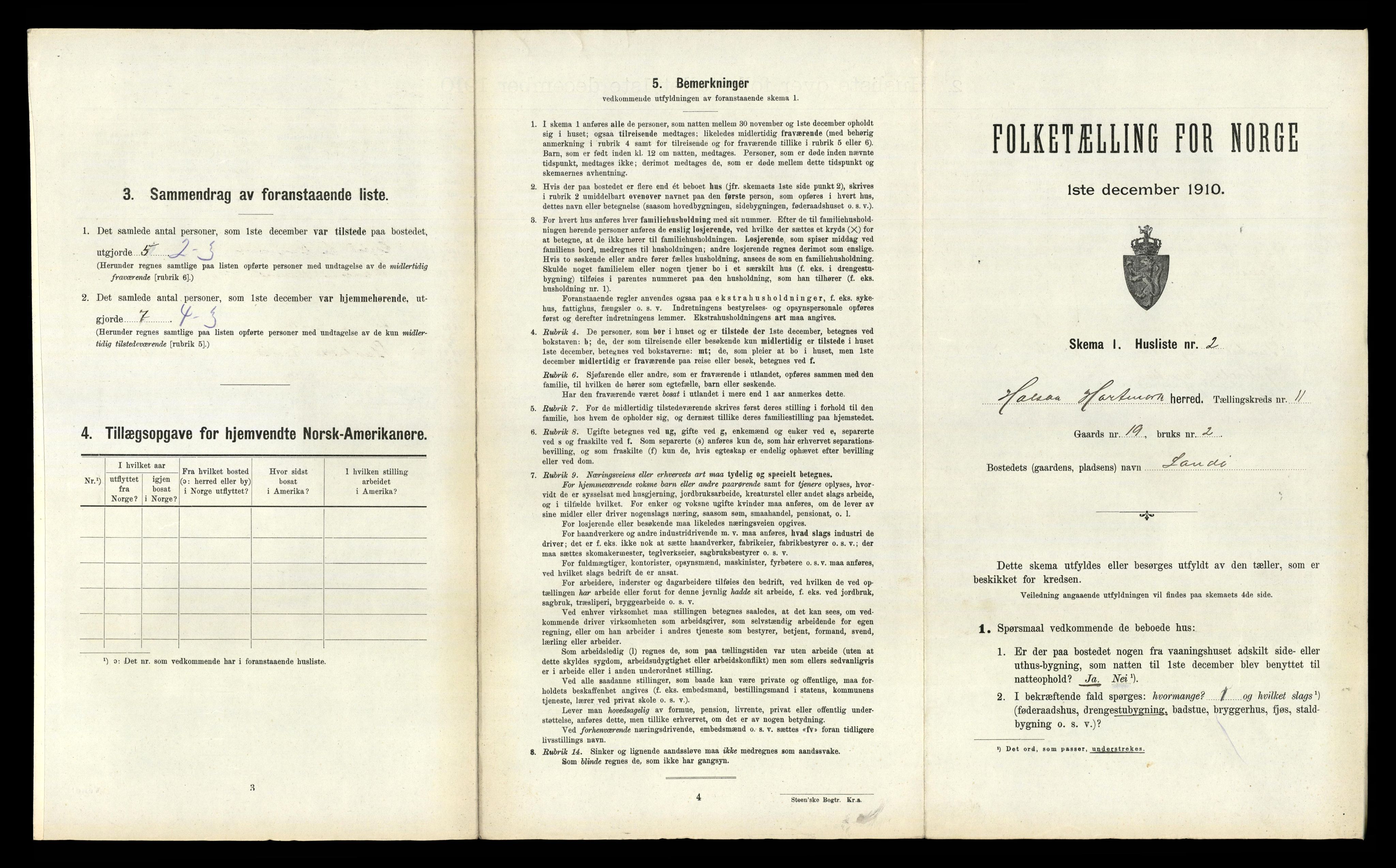 RA, Folketelling 1910 for 1019 Halse og Harkmark herred, 1910, s. 1046