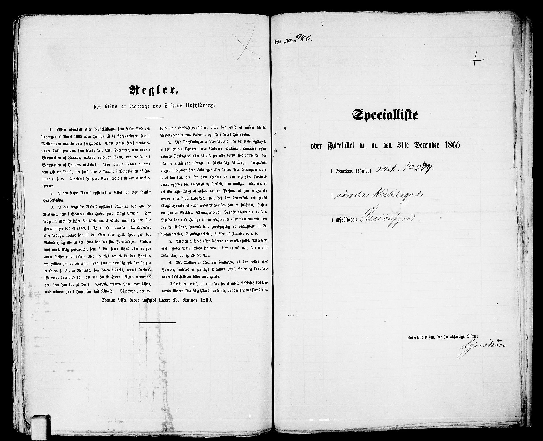 RA, Folketelling 1865 for 0706B Sandeherred prestegjeld, Sandefjord kjøpstad, 1865, s. 570