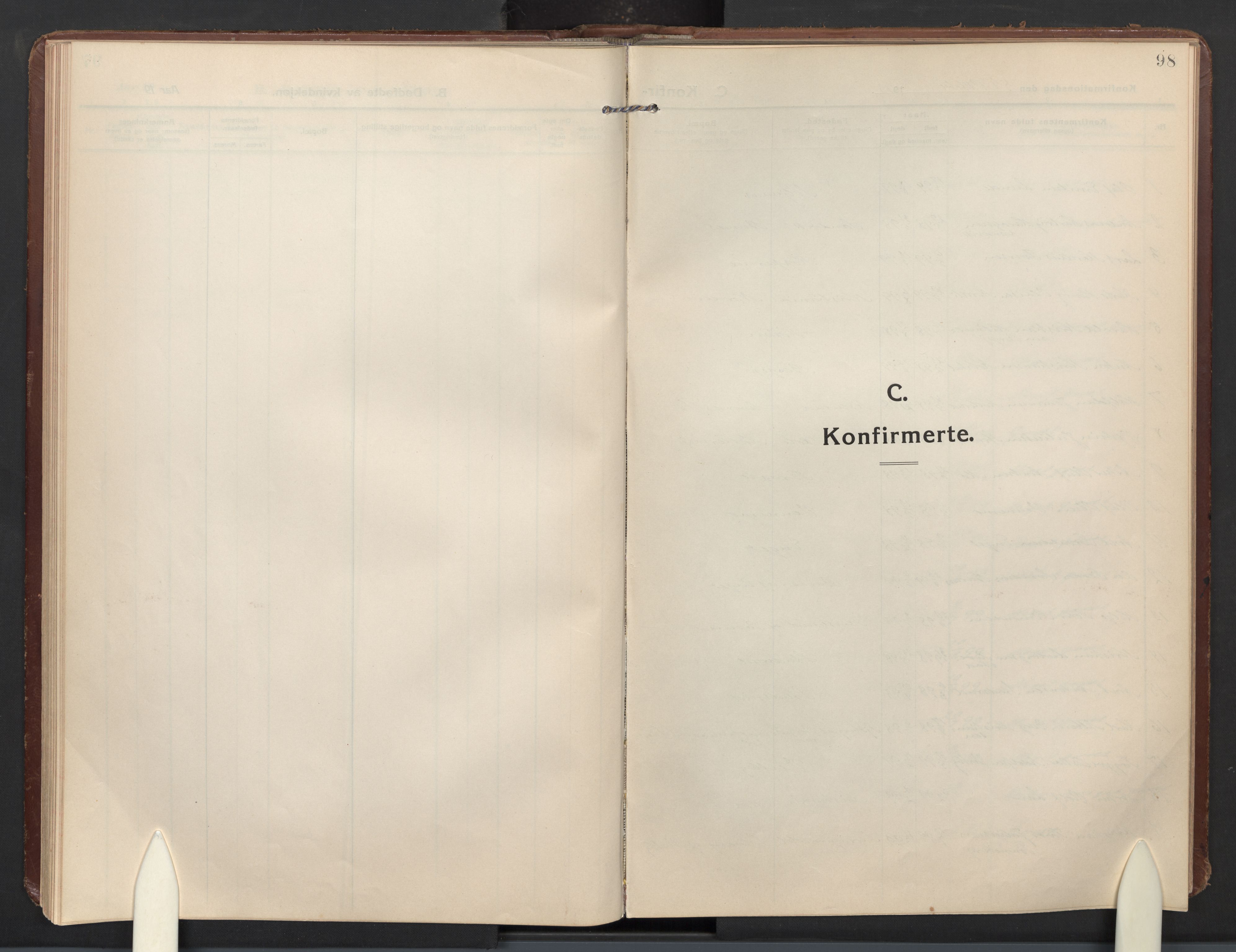 Høland prestekontor Kirkebøker, AV/SAO-A-10346a/F/Fb: Ministerialbok nr. II 4, 1913-1924, s. 98