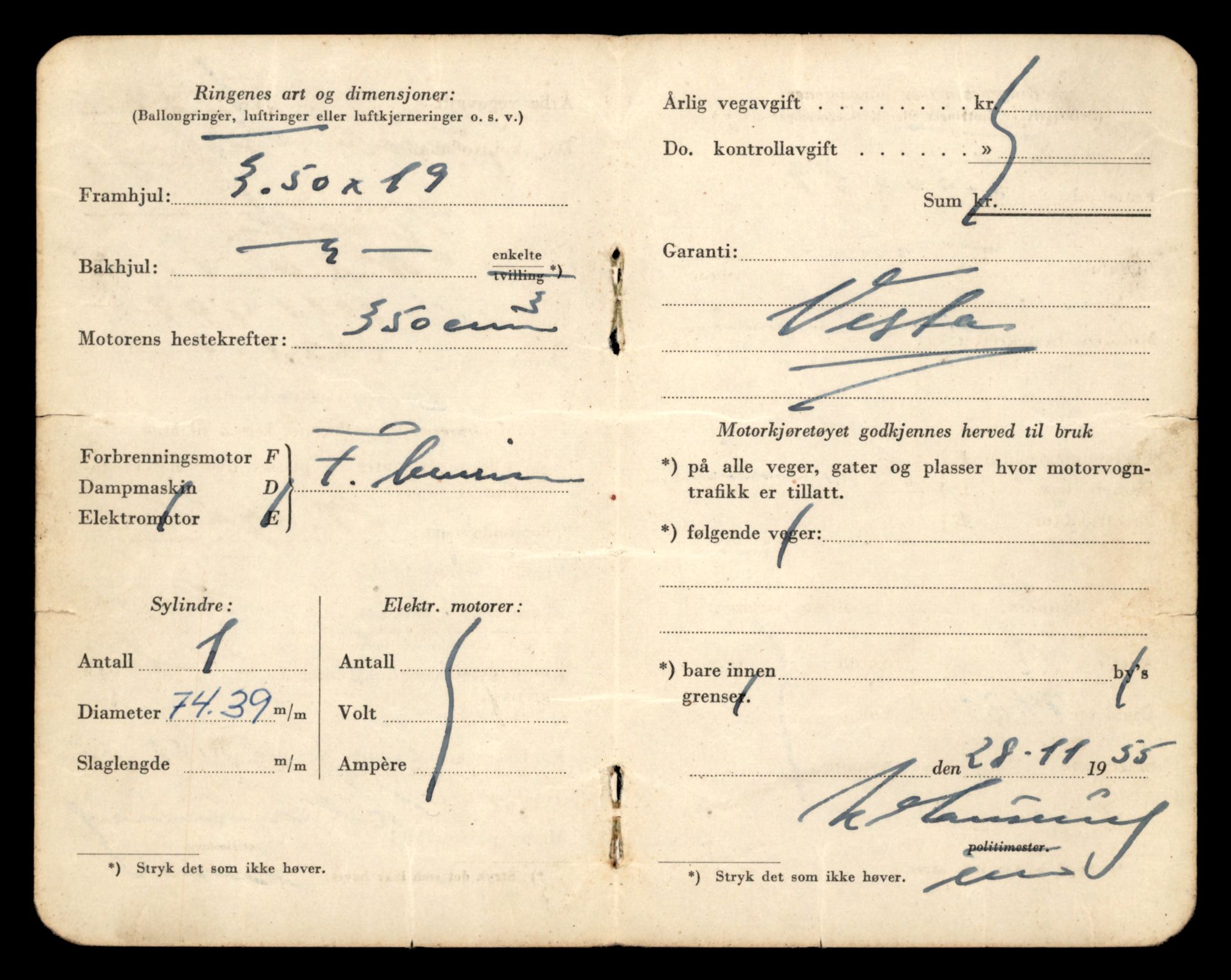 Møre og Romsdal vegkontor - Ålesund trafikkstasjon, AV/SAT-A-4099/F/Fe/L0039: Registreringskort for kjøretøy T 13361 - T 13530, 1927-1998, s. 1270