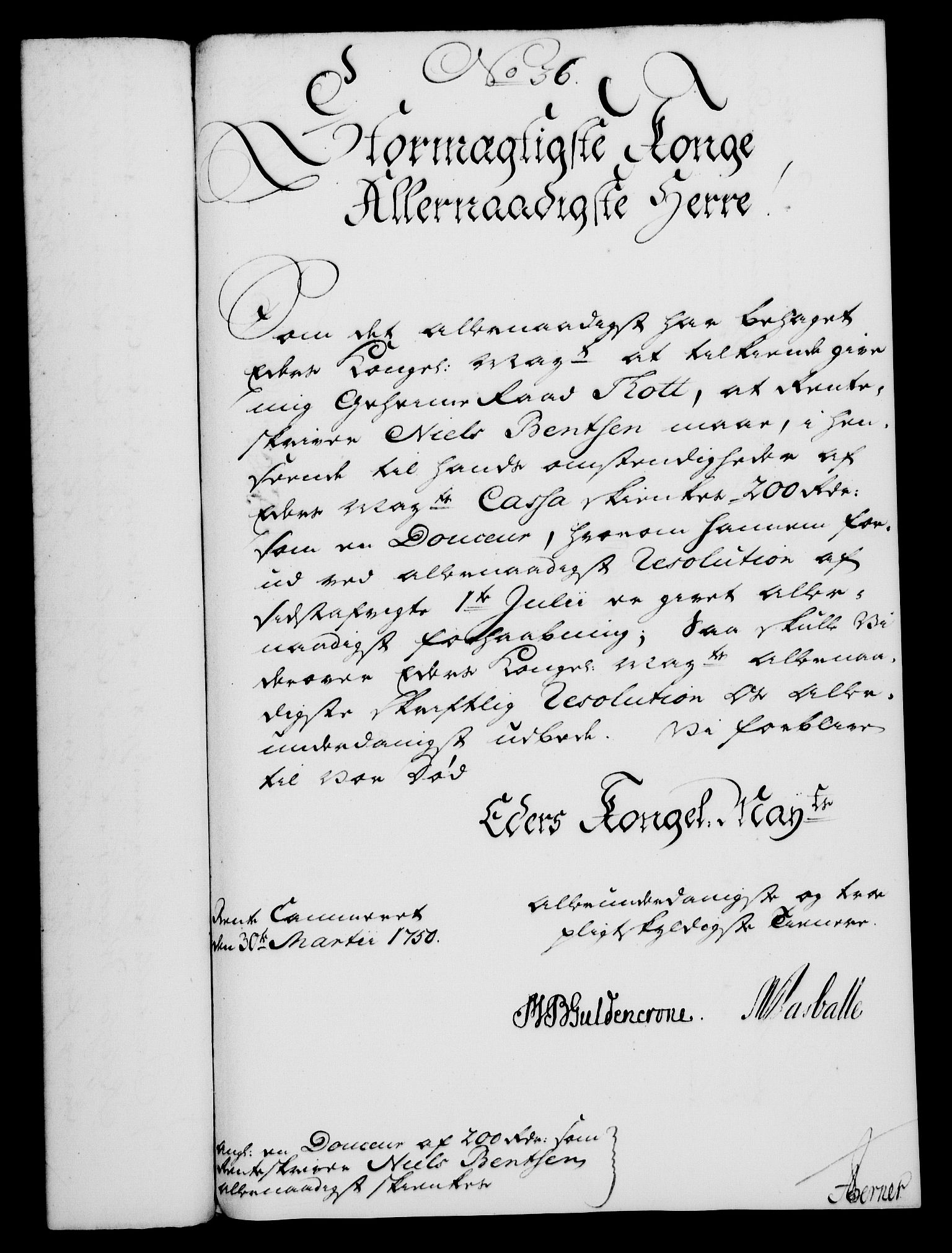 Rentekammeret, Kammerkanselliet, AV/RA-EA-3111/G/Gf/Gfa/L0032: Norsk relasjons- og resolusjonsprotokoll (merket RK 52.32), 1750, s. 156