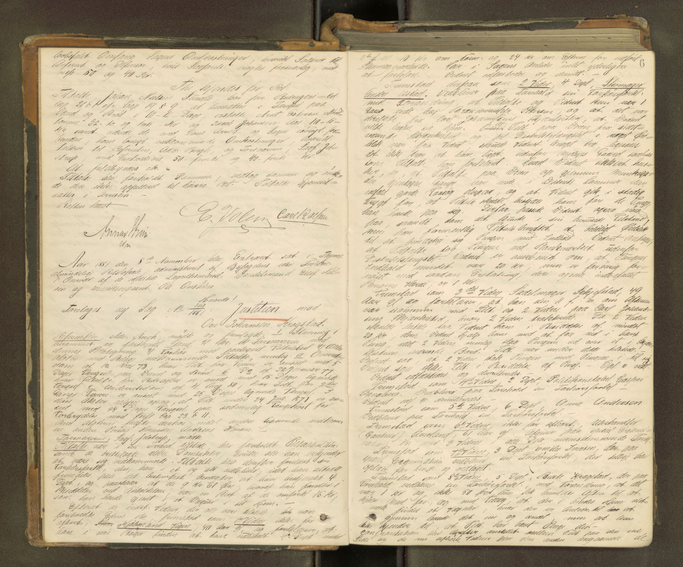 Trondheim byfogd, AV/SAT-A-0003/1/1/1B/L0023: Ekstrarettsprotokoll - 21/10-31/3., 1881-1886, s. 5b-6a