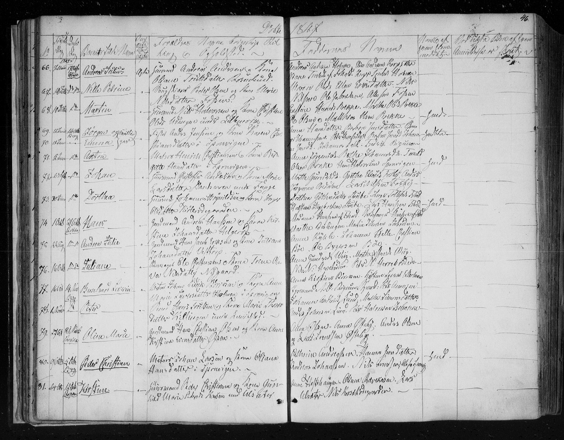 Berg prestekontor Kirkebøker, AV/SAO-A-10902/F/Fa/L0004: Ministerialbok nr. I 4, 1843-1860, s. 46