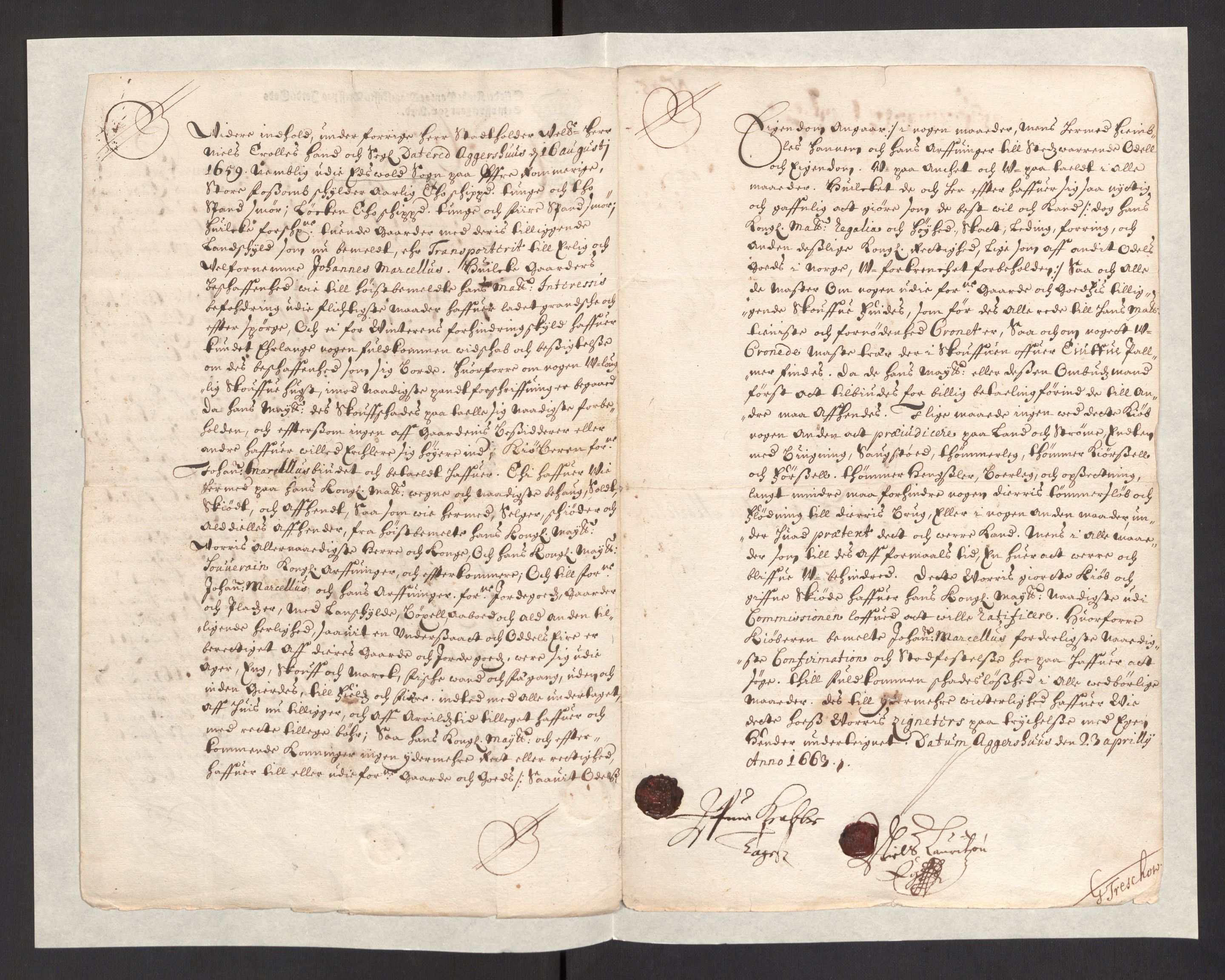 Rentekammeret, Kammerkanselliet, RA/EA-3111/G/Gg/Ggj/Ggja/L0001a: Skjøter utstedt av myndigheter i Norge og senere ombyttet med kongelige konfirmasjonsskjøter, 1663-1669, s. 133