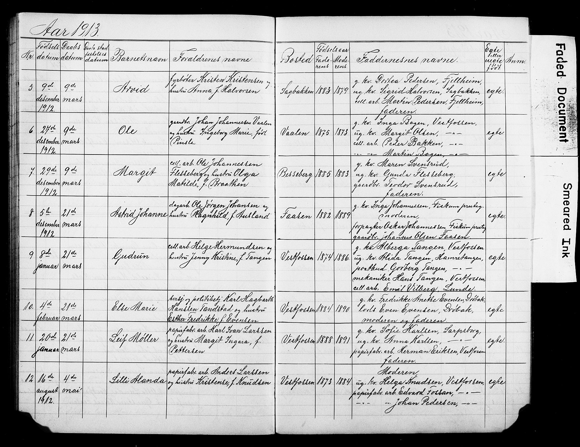 Eiker kirkebøker, AV/SAKO-A-4/F/Fb/L0008: Ministerialbok nr. II 8, 1902-1913