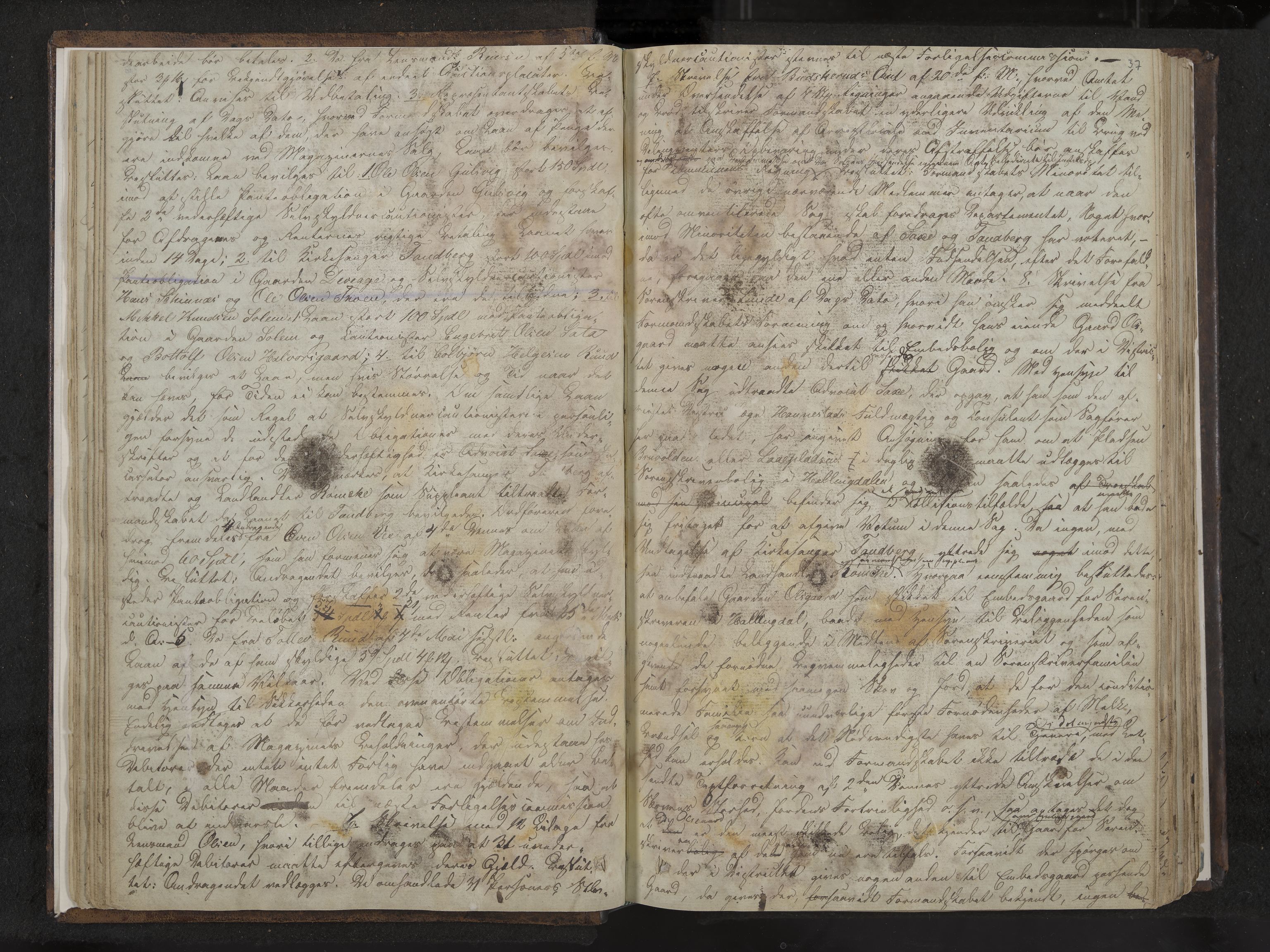 Nes formannskap og sentraladministrasjon, IKAK/0616021-1/A/Aa/L0001: Møtebok med register, 1838-1875, s. 37