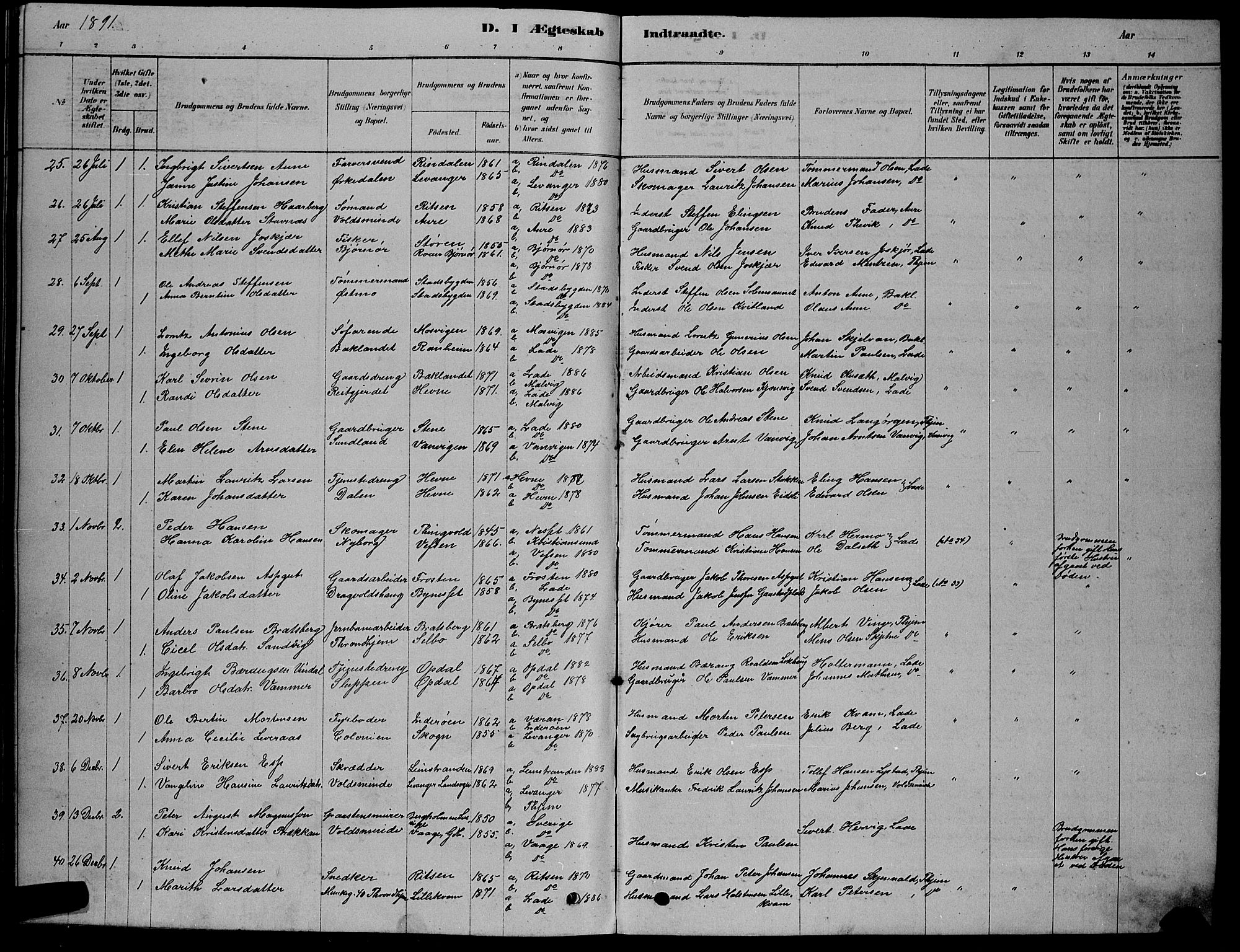 Ministerialprotokoller, klokkerbøker og fødselsregistre - Sør-Trøndelag, AV/SAT-A-1456/606/L0312: Klokkerbok nr. 606C08, 1878-1894