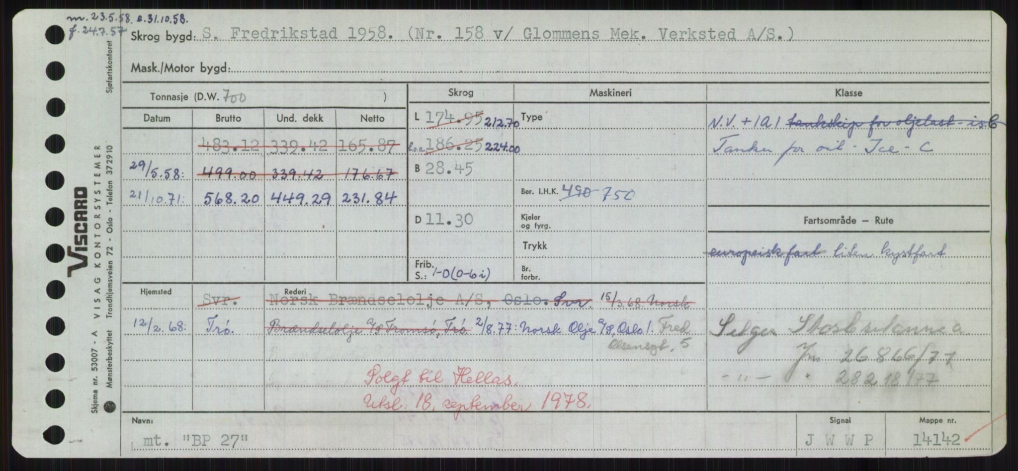 Sjøfartsdirektoratet med forløpere, Skipsmålingen, AV/RA-S-1627/H/Hd/L0003: Fartøy, B-Bev, s. 29