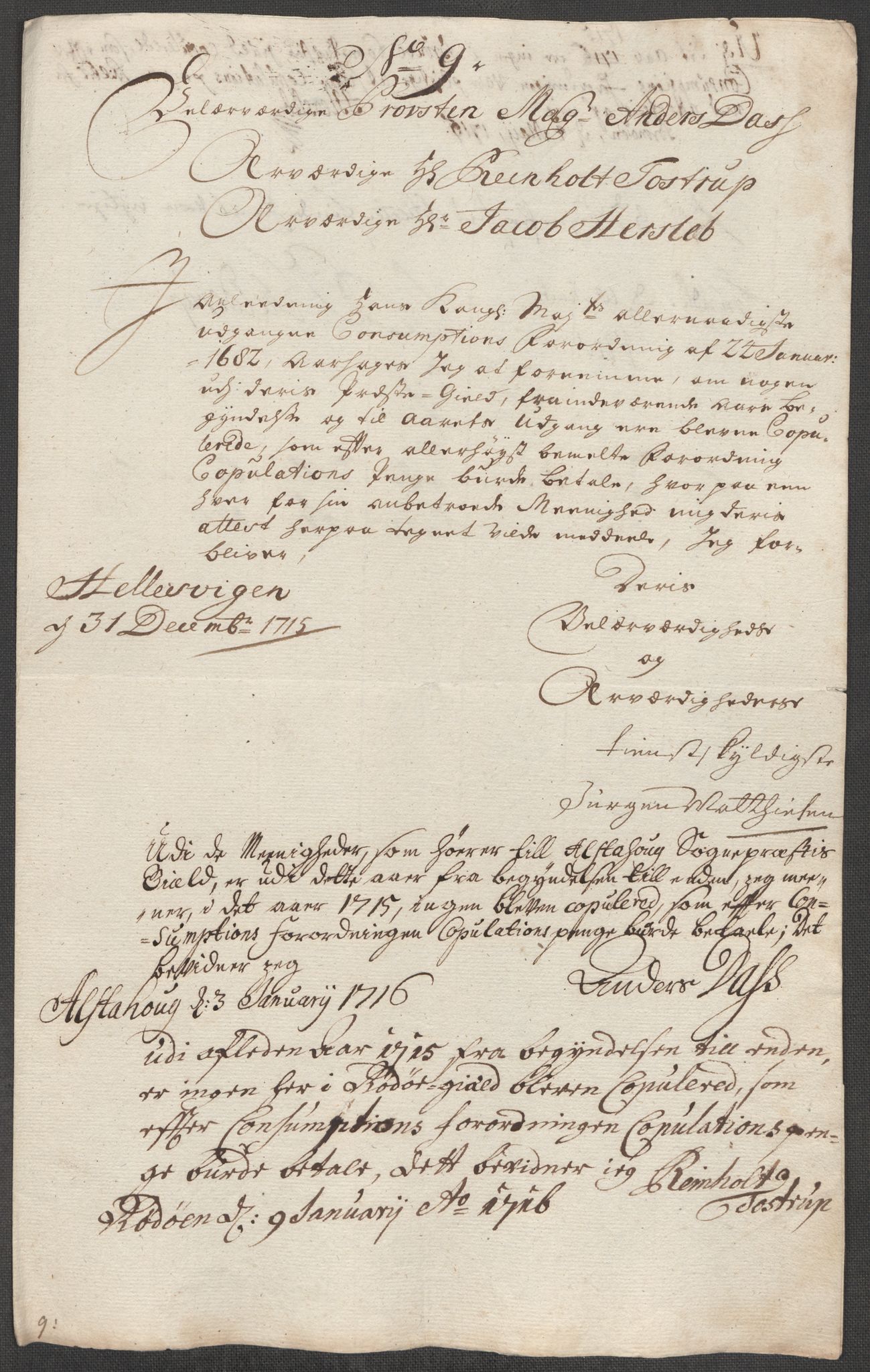 Rentekammeret inntil 1814, Reviderte regnskaper, Fogderegnskap, RA/EA-4092/R65/L4513: Fogderegnskap Helgeland, 1714-1715, s. 583