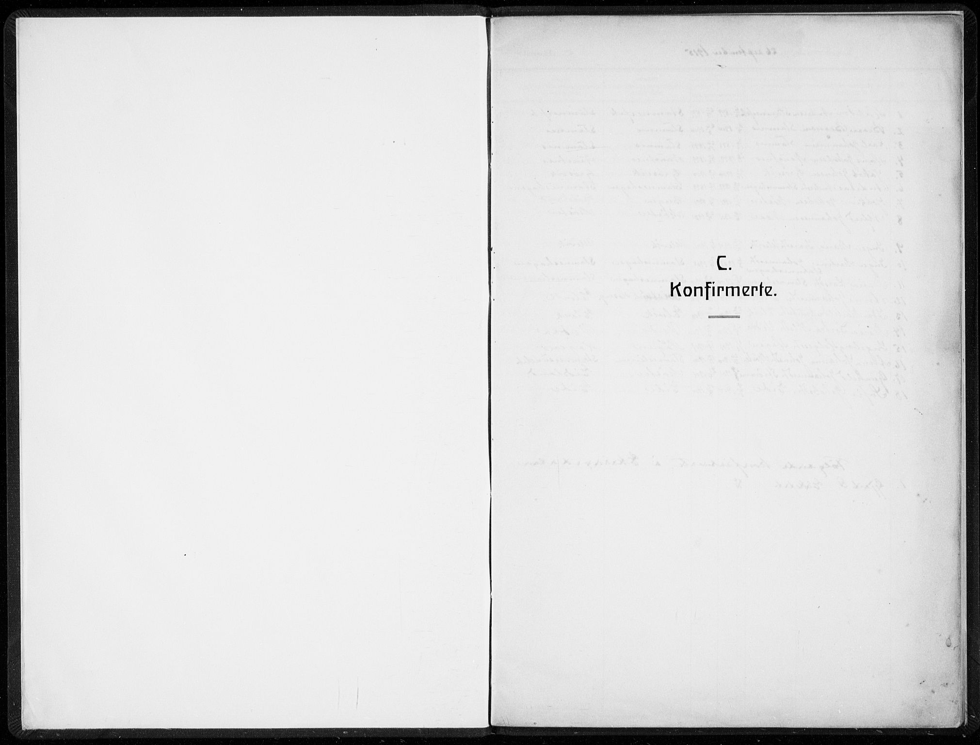 Vaksdal Sokneprestembete, SAB/A-78901/H/Hab: Klokkerbok nr. D  2, 1915-1939, s. 1