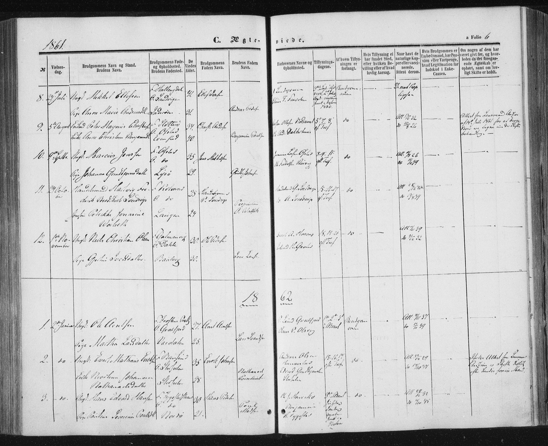 Ministerialprotokoller, klokkerbøker og fødselsregistre - Nord-Trøndelag, SAT/A-1458/784/L0670: Ministerialbok nr. 784A05, 1860-1876, s. 6