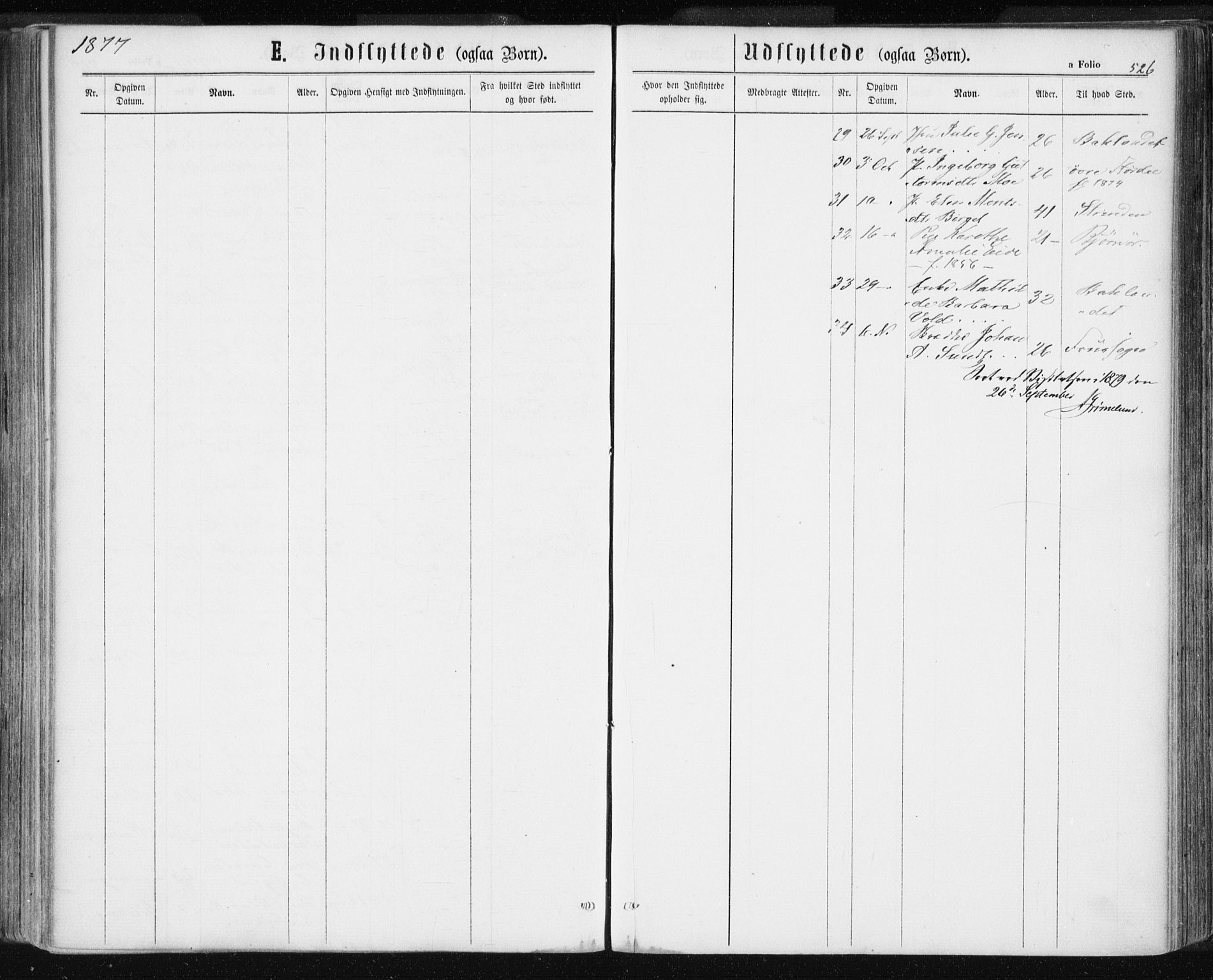 Ministerialprotokoller, klokkerbøker og fødselsregistre - Sør-Trøndelag, AV/SAT-A-1456/601/L0055: Ministerialbok nr. 601A23, 1866-1877, s. 526