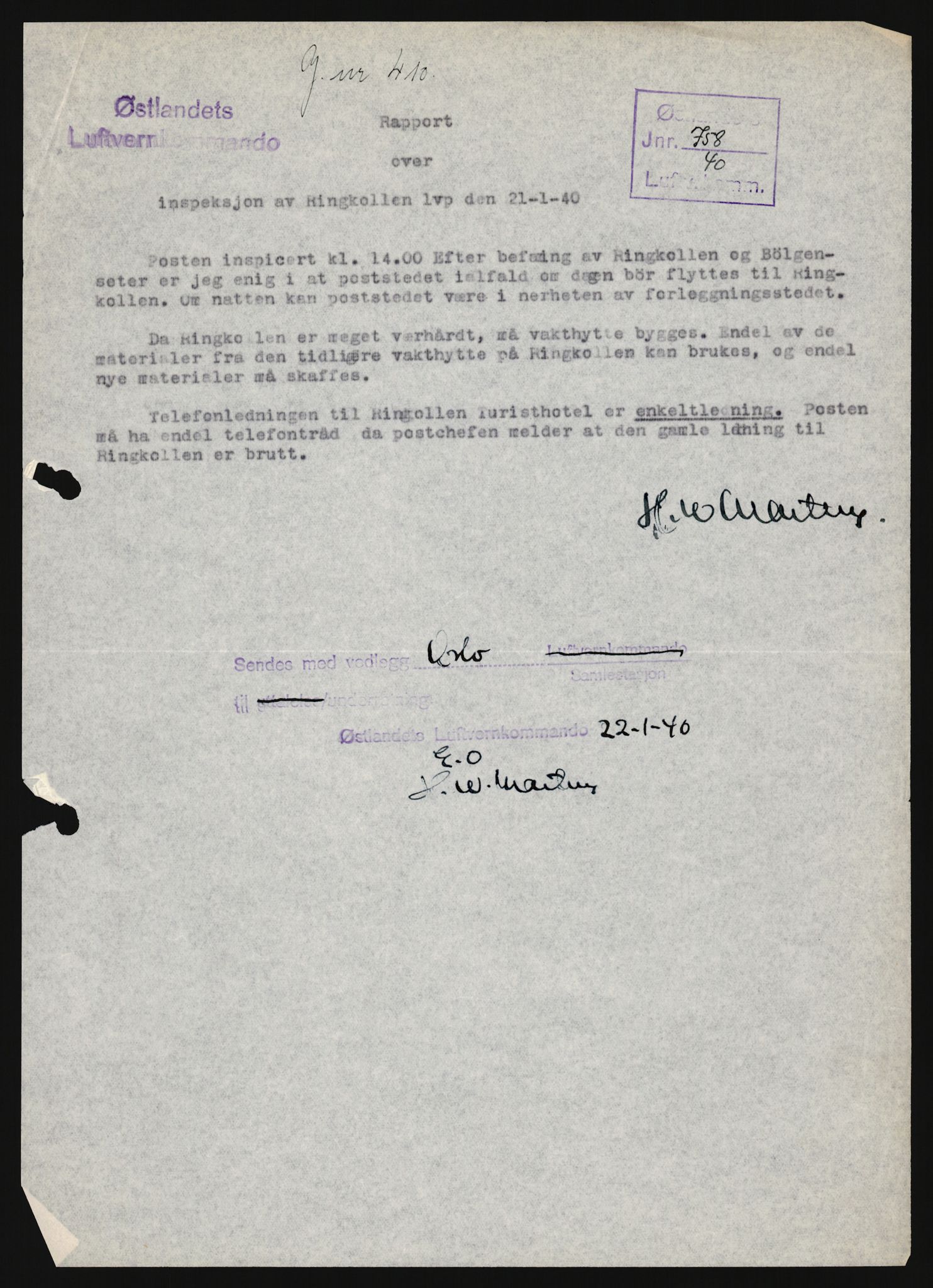 Forsvaret, Forsvarets krigshistoriske avdeling, AV/RA-RAFA-2017/Y/Yb/L0162: II-C-11-828  -  Luftvernet, 1940, s. 1042