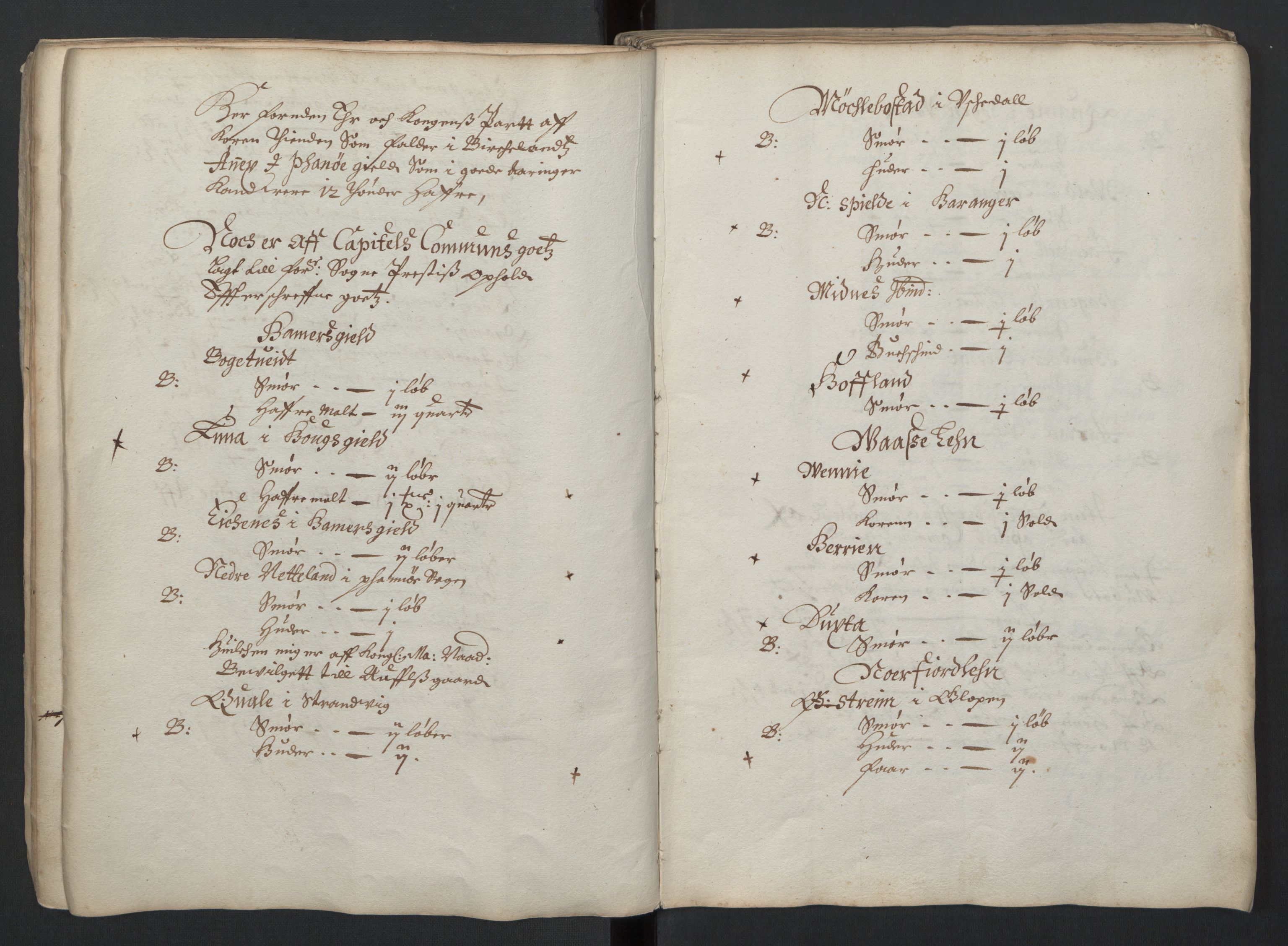 Rentekammeret inntil 1814, Realistisk ordnet avdeling, AV/RA-EA-4070/L/L0026/0001: Bergen lagdømme: / Jordebok over det benefiserte gods, 1661