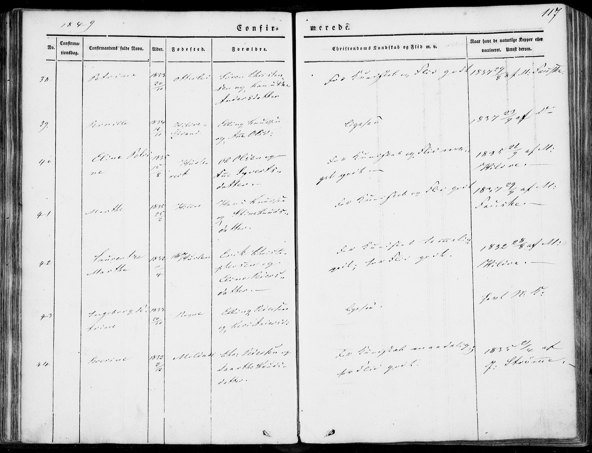 Ministerialprotokoller, klokkerbøker og fødselsregistre - Møre og Romsdal, AV/SAT-A-1454/536/L0497: Ministerialbok nr. 536A06, 1845-1865, s. 117