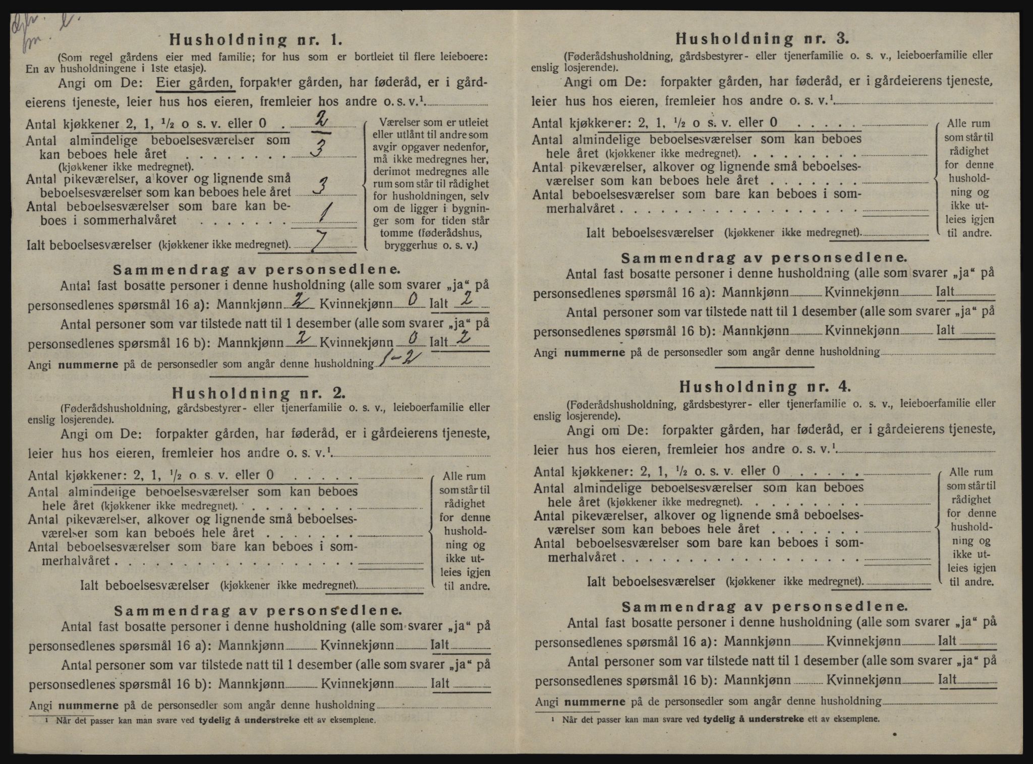 SAT, Folketelling 1920 for 1652 Flå herred, 1920, s. 19