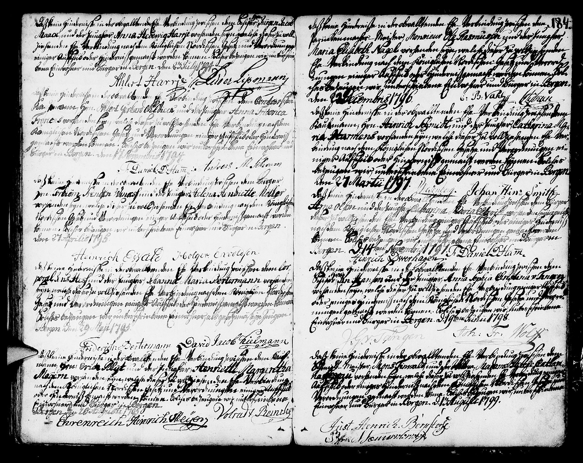 Mariakirken Sokneprestembete, SAB/A-76901/H/Haa/L0003: Ministerialbok nr. A 3, 1786-1815, s. 183