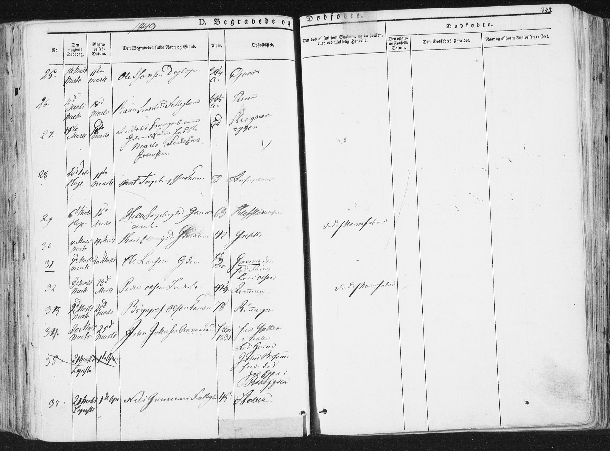 Ministerialprotokoller, klokkerbøker og fødselsregistre - Sør-Trøndelag, SAT/A-1456/691/L1074: Ministerialbok nr. 691A06, 1842-1852, s. 347