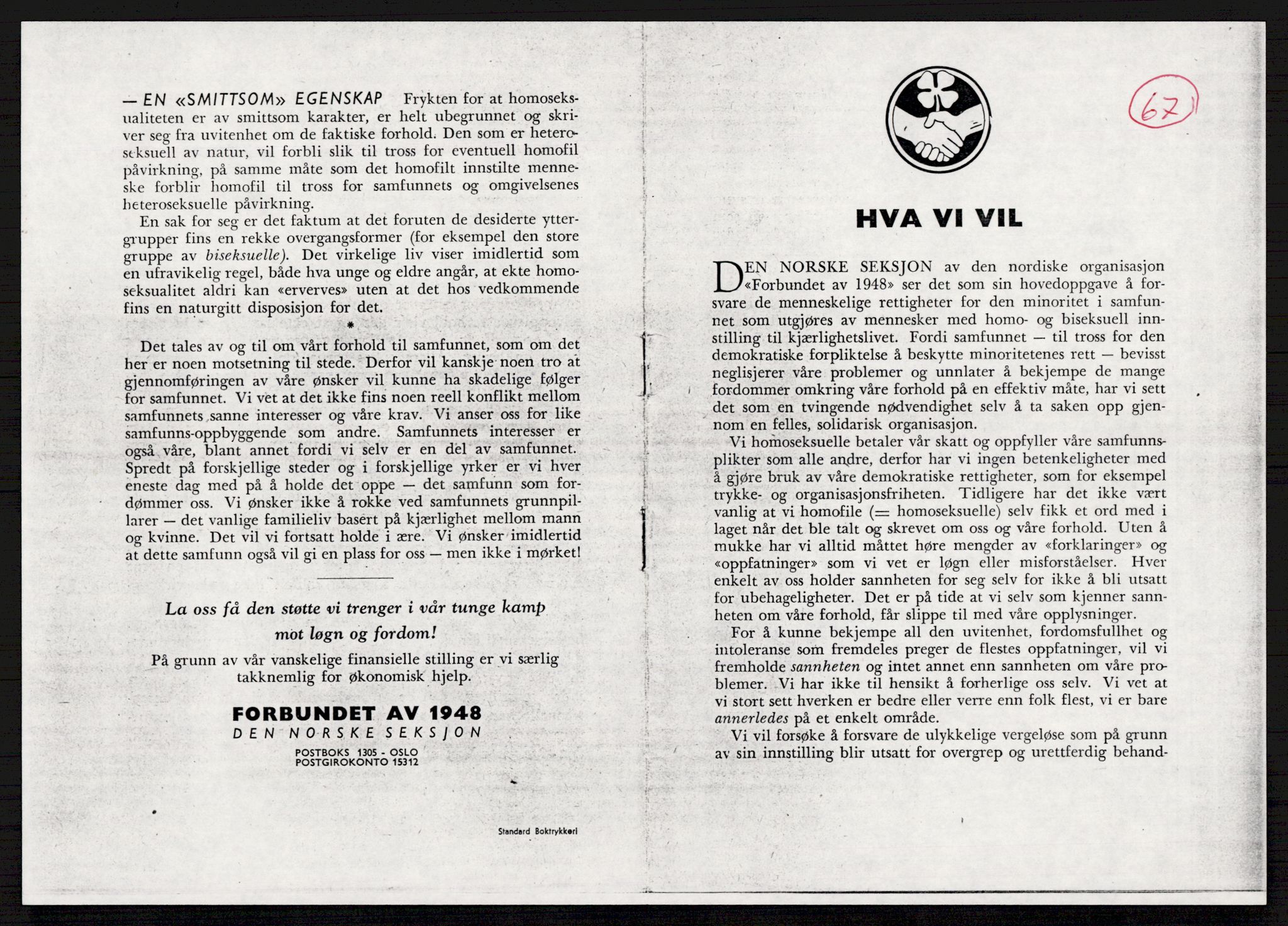 Det Norske Forbundet av 1948/Landsforeningen for Lesbisk og Homofil Frigjøring, RA/PA-1216/A/Ag/L0002: "Vi løsnet et skred", 1959-1995, s. 621