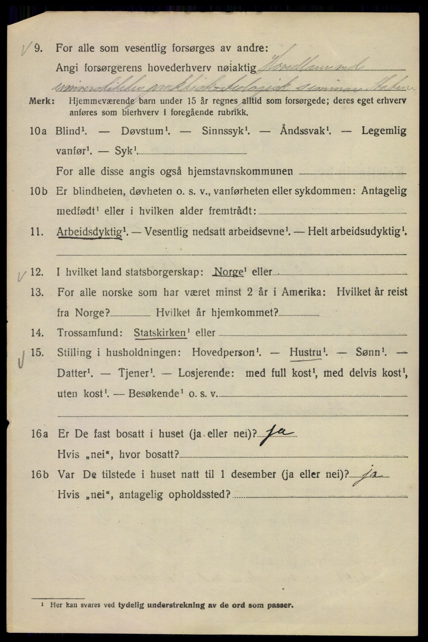 SAO, Folketelling 1920 for 0301 Kristiania kjøpstad, 1920, s. 540740