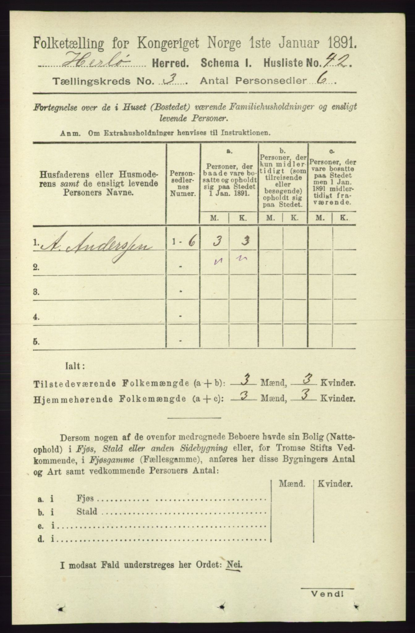 RA, Folketelling 1891 for 1258 Herdla herred, 1891, s. 1060