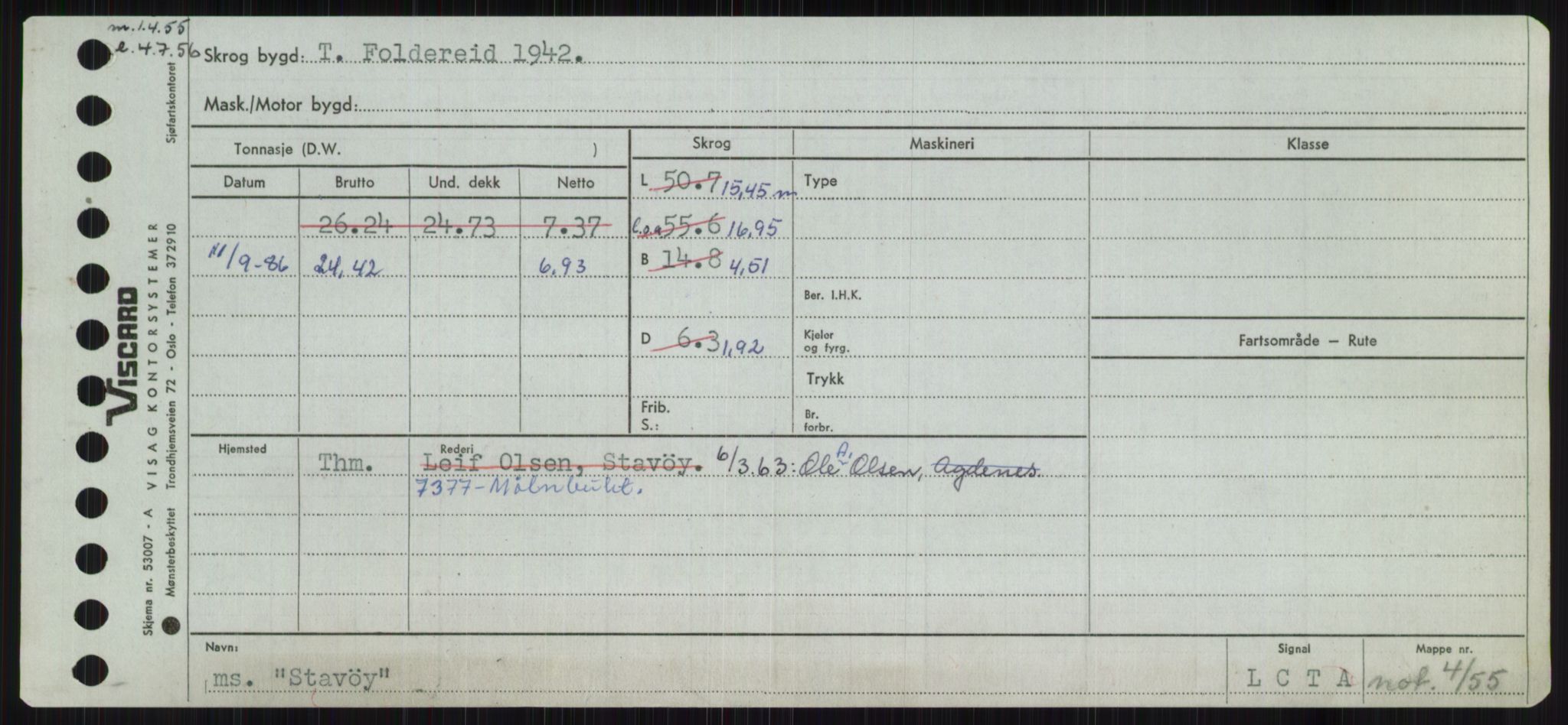 Sjøfartsdirektoratet med forløpere, Skipsmålingen, RA/S-1627/H/Ha/L0005/0002: Fartøy, S-Sven / Fartøy, Skjo-Sven, s. 439