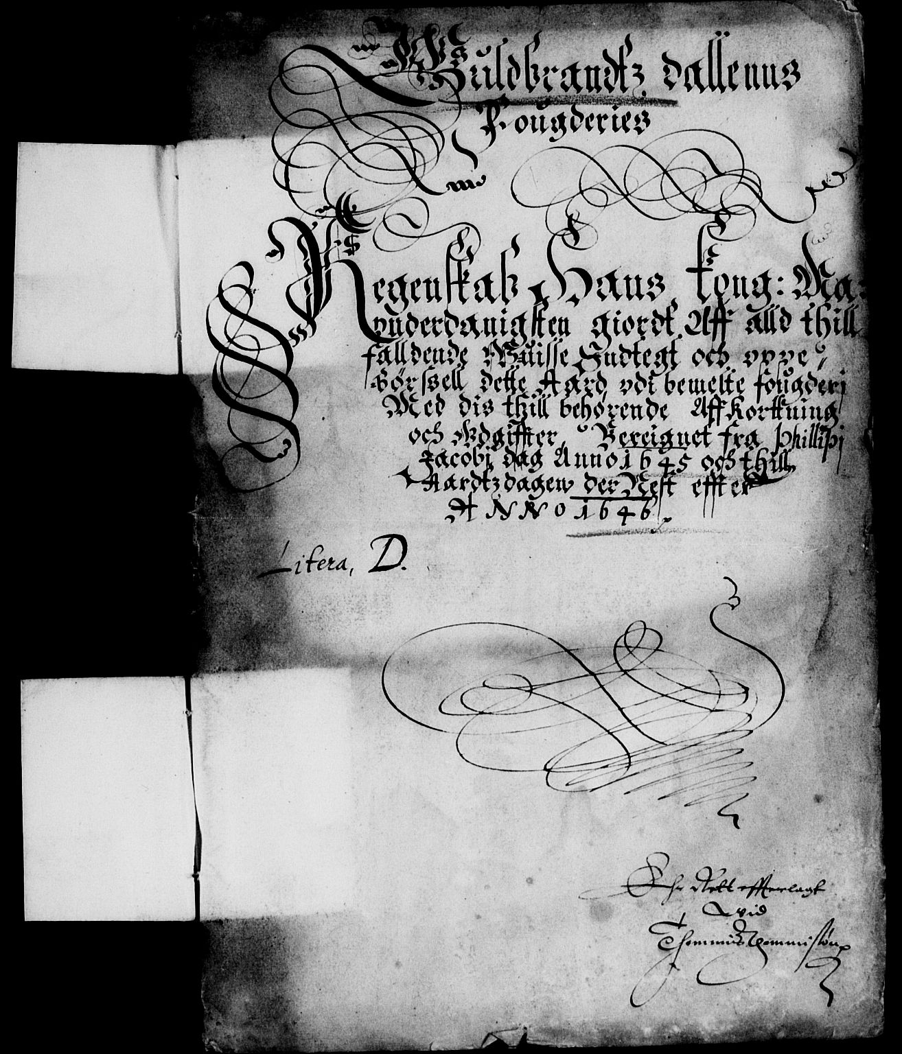 Rentekammeret inntil 1814, Reviderte regnskaper, Lensregnskaper, AV/RA-EA-5023/R/Rb/Rba/L0183: Akershus len, 1644-1646