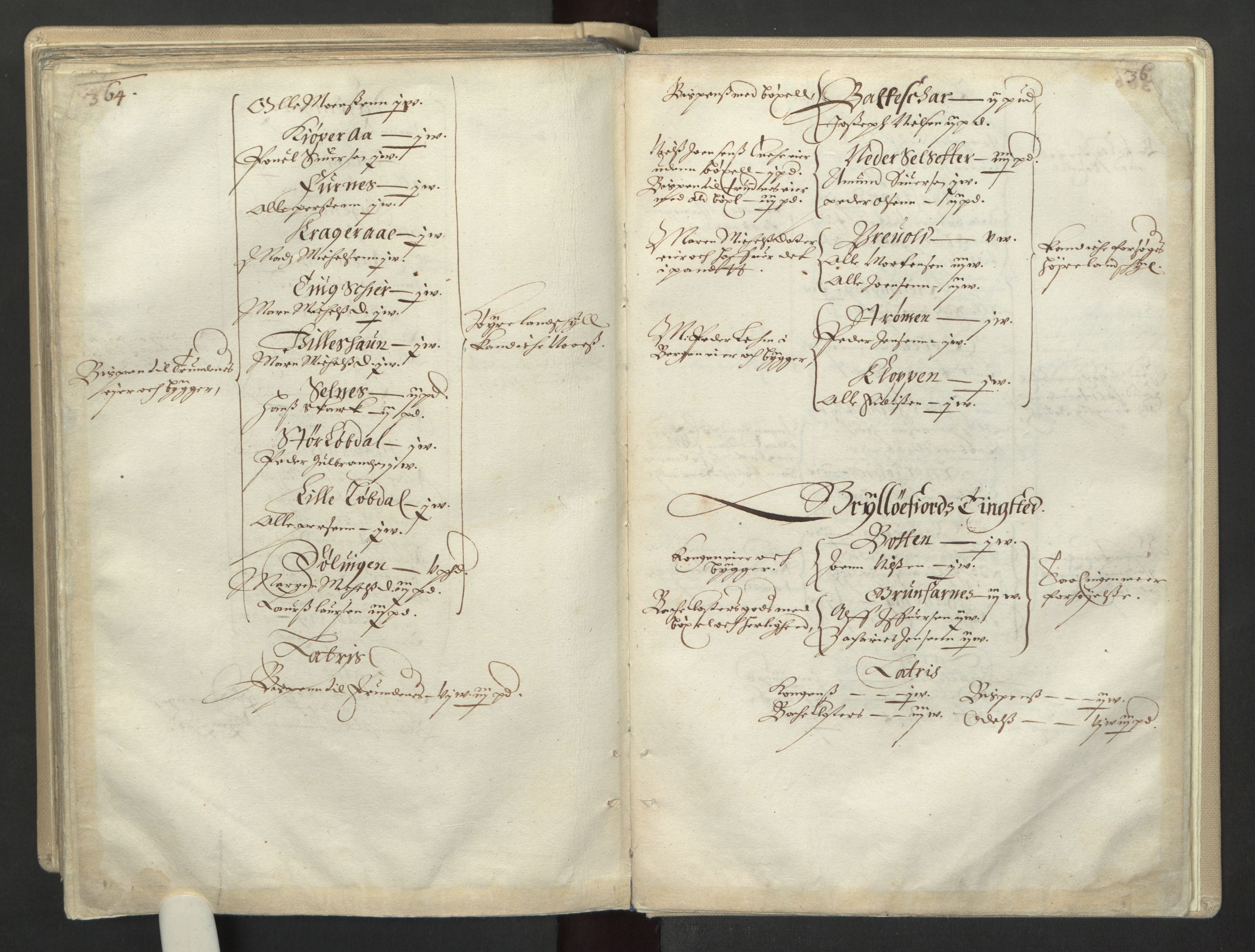 Rentekammeret inntil 1814, Realistisk ordnet avdeling, AV/RA-EA-4070/L/L0030/0001: Nordland lagdømme: / Alminnelig jordebok for Helgeland, Salten, Lofoten, Vesterålen, Andenes og Senja., 1661, s. 364-365