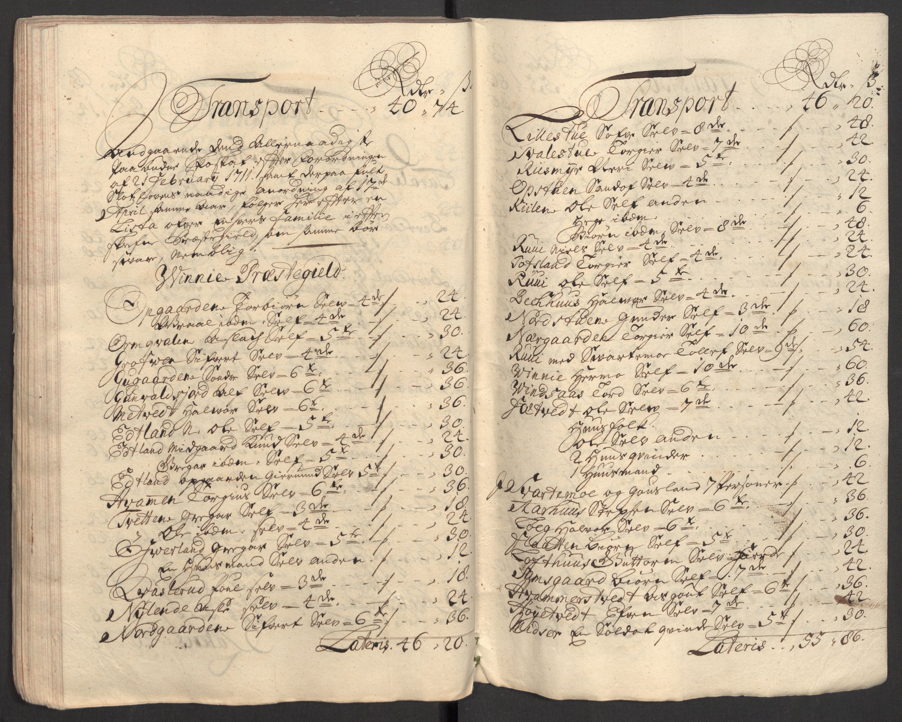 Rentekammeret inntil 1814, Reviderte regnskaper, Fogderegnskap, AV/RA-EA-4092/R36/L2121: Fogderegnskap Øvre og Nedre Telemark og Bamble, 1711, s. 81