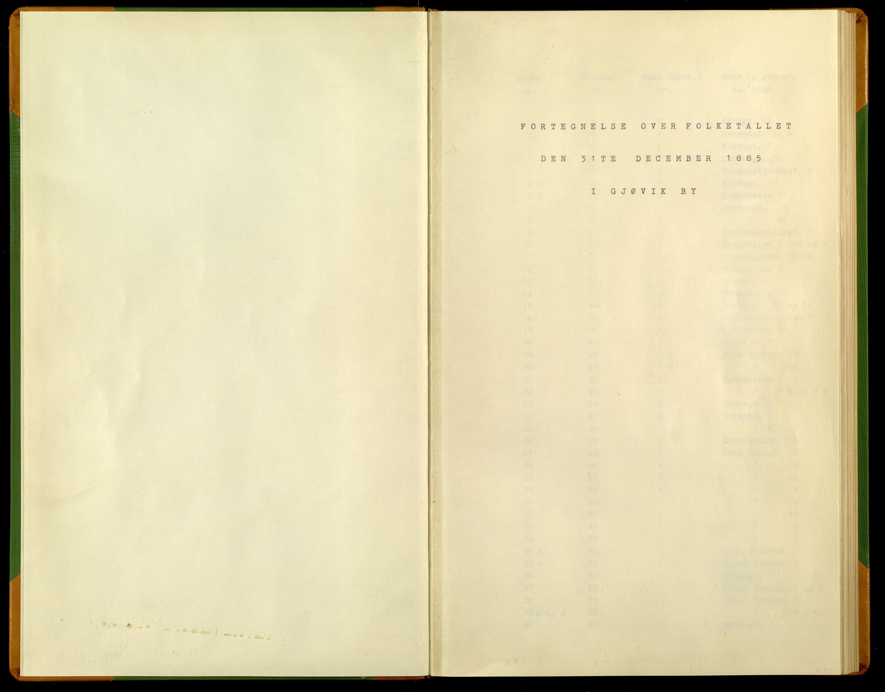 SAH, Folketelling 1885 for 0502 Gjøvik kjøpstad, 1885, s. 3