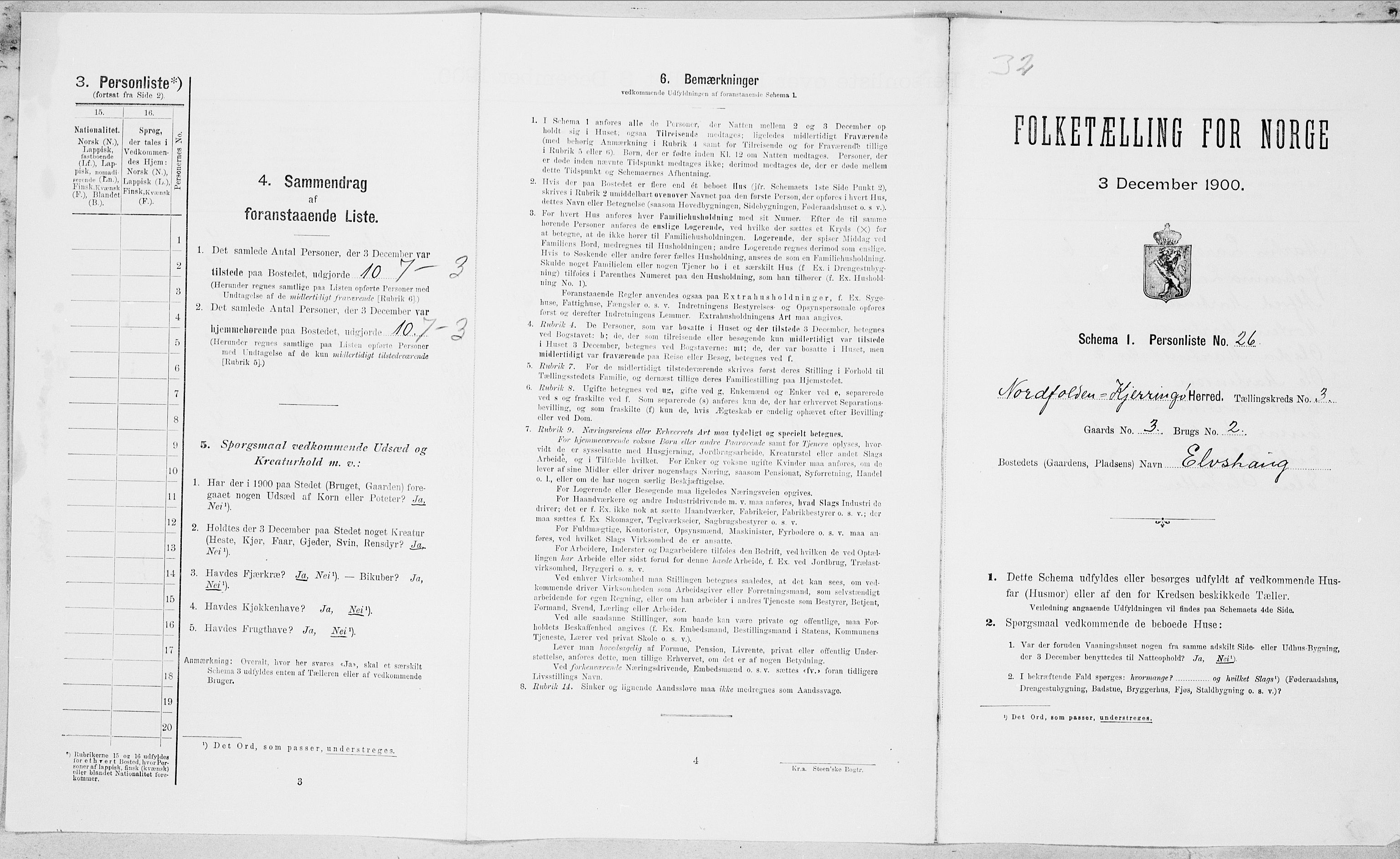 SAT, Folketelling 1900 for 1846 Nordfold-Kjerringøy herred, 1900, s. 358