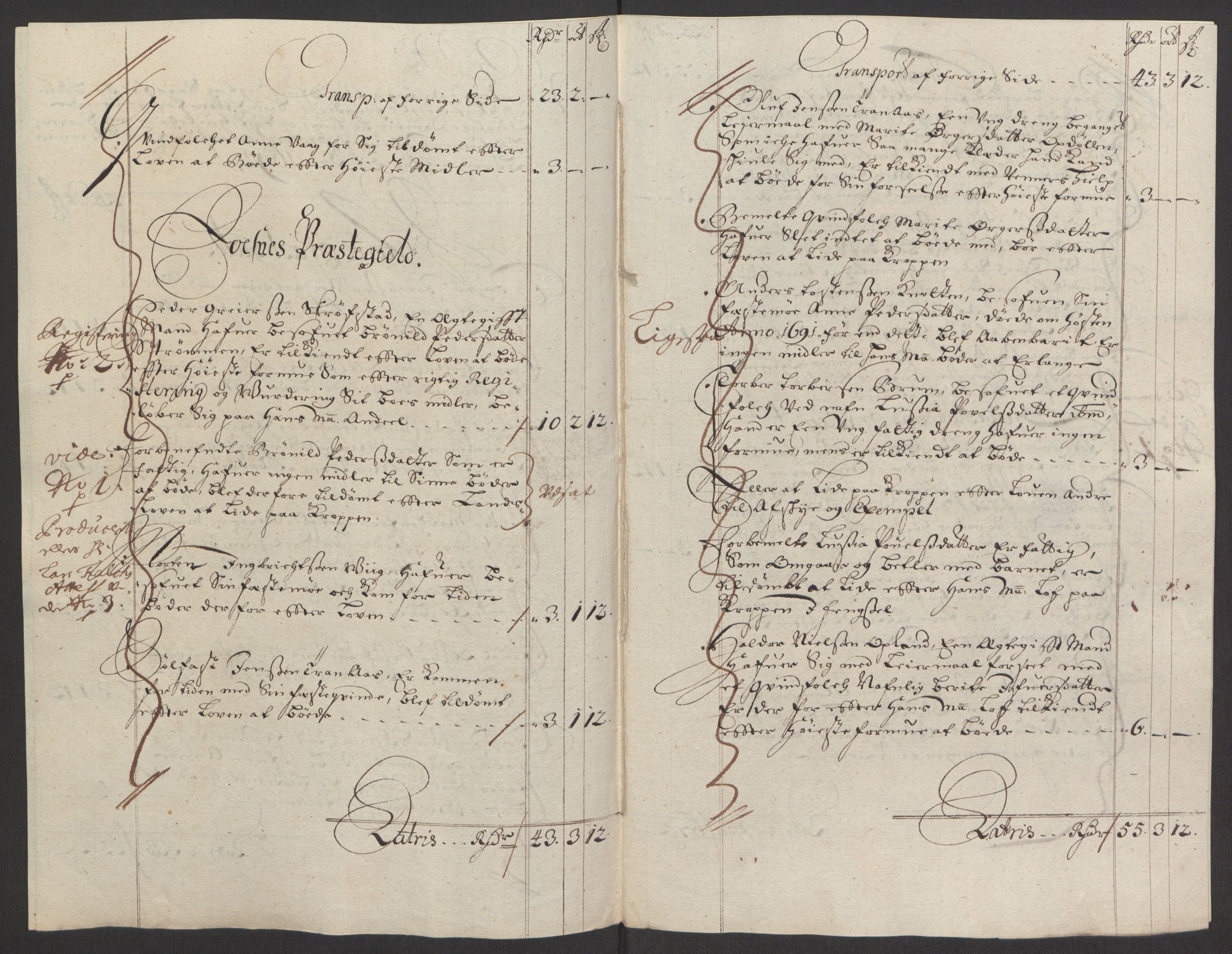Rentekammeret inntil 1814, Reviderte regnskaper, Fogderegnskap, RA/EA-4092/R64/L4424: Fogderegnskap Namdal, 1692-1695, s. 117