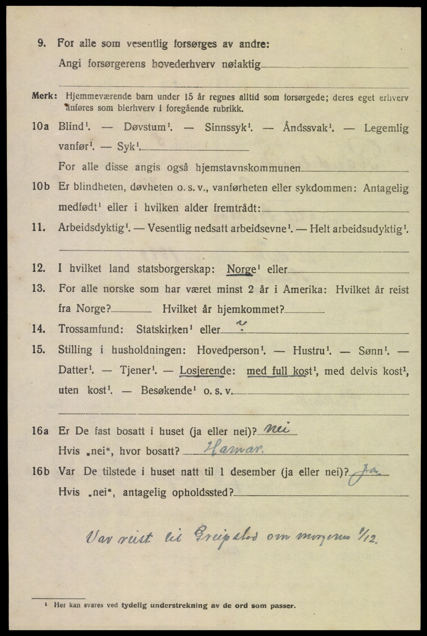 SAK, Folketelling 1920 for 1011 Randesund herred, 1920, s. 1171