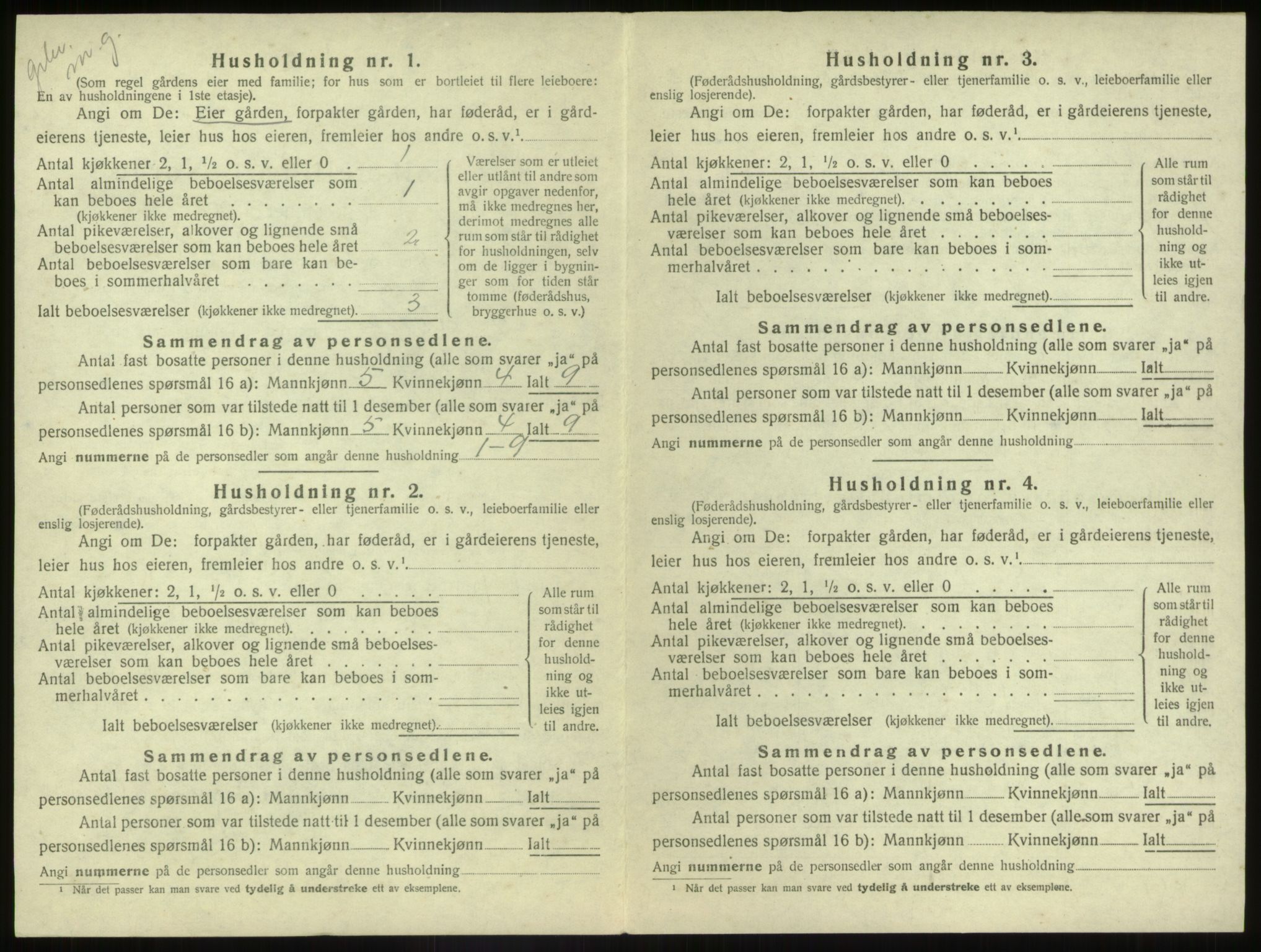 SAB, Folketelling 1920 for 1433 Naustdal herred, 1920, s. 583