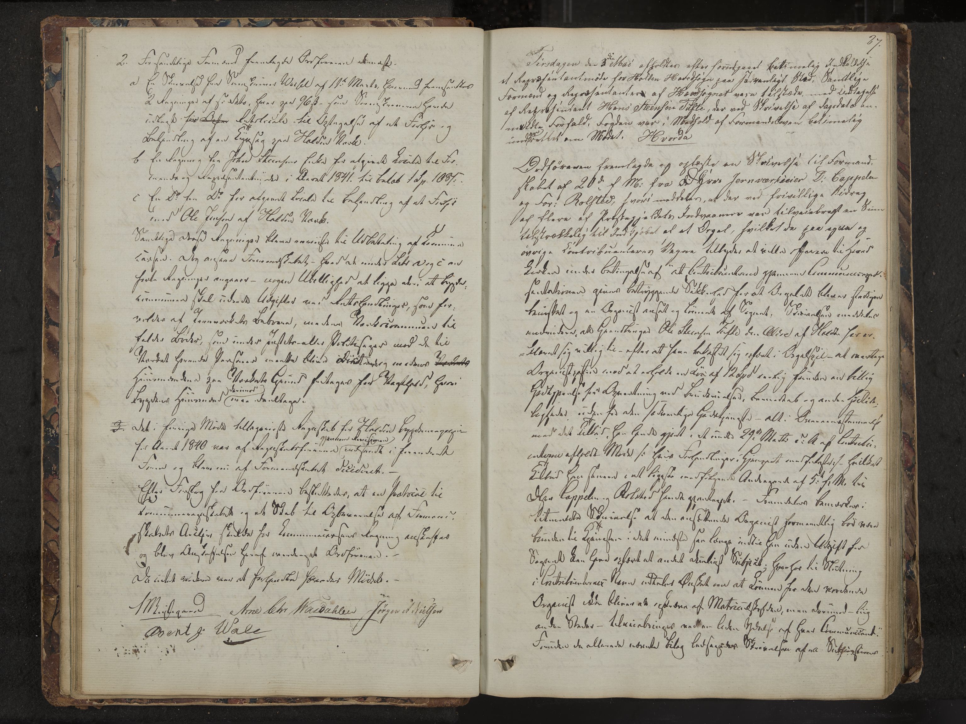 Holla formannskap og sentraladministrasjon, IKAK/0819021-1/A/L0001: Møtebok, 1837-1864, s. 27
