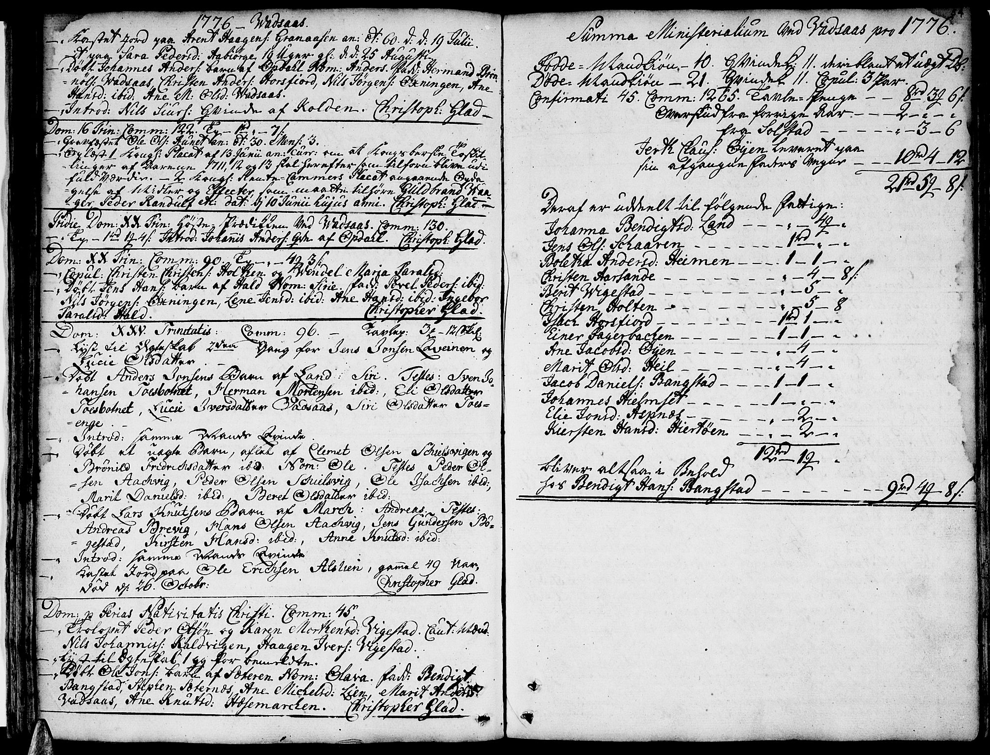 Ministerialprotokoller, klokkerbøker og fødselsregistre - Nordland, AV/SAT-A-1459/810/L0137: Ministerialbok nr. 810A01, 1752-1817, s. 54