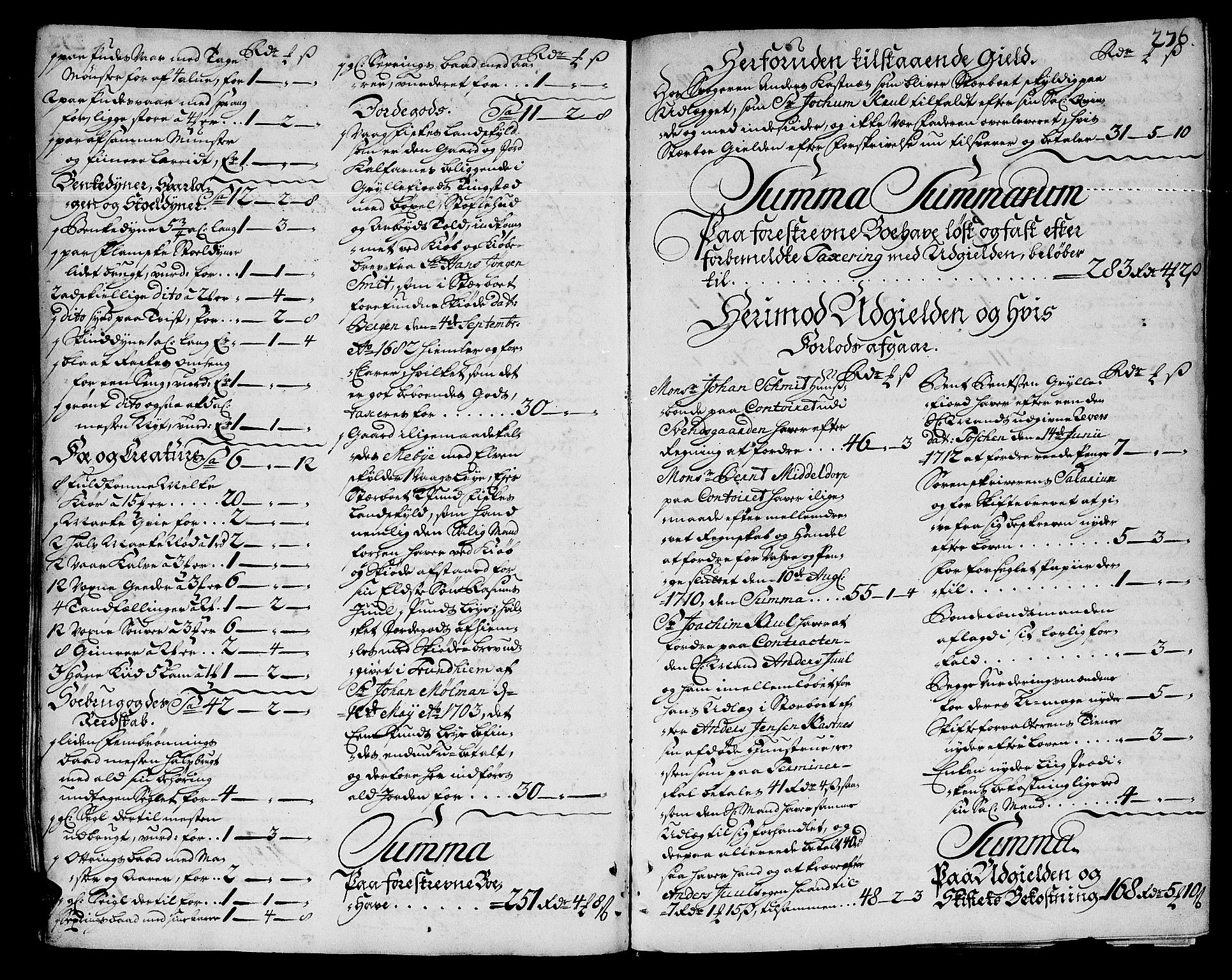 Sorenskriveren i Senja (-1755), SATØ/S-0260, 1706-1712, s. 275b-276a