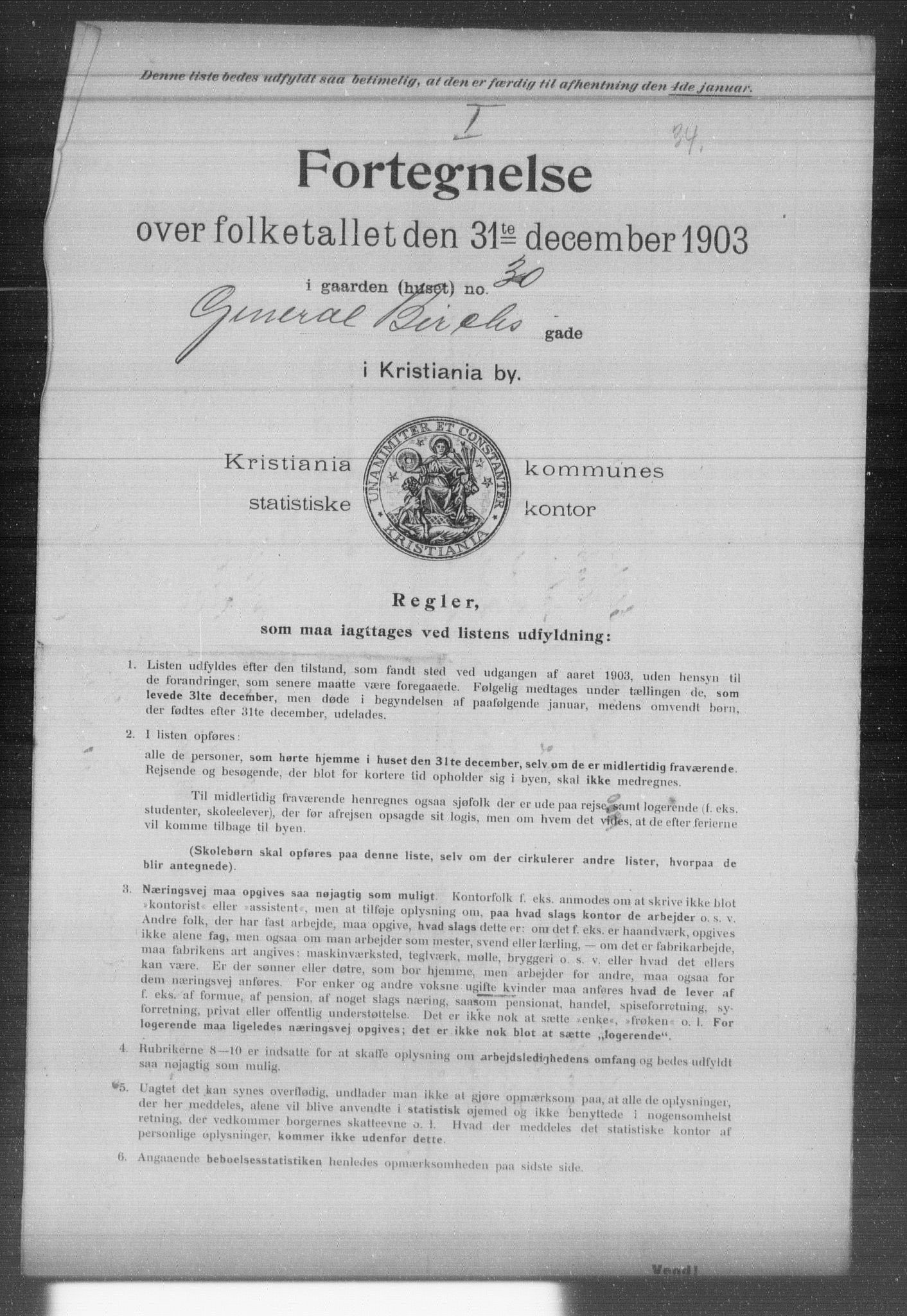 OBA, Kommunal folketelling 31.12.1903 for Kristiania kjøpstad, 1903, s. 5966