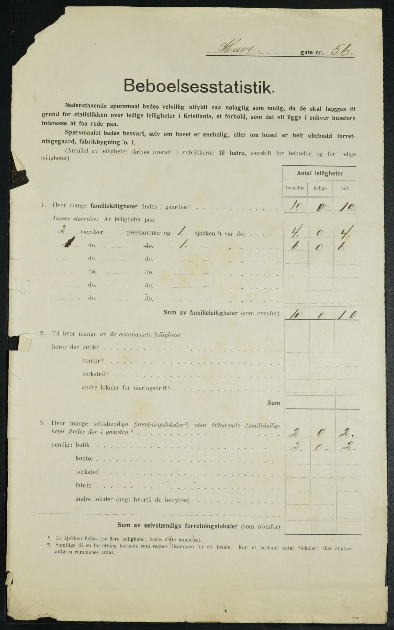 OBA, Kommunal folketelling 1.2.1914 for Kristiania, 1914, s. 34065