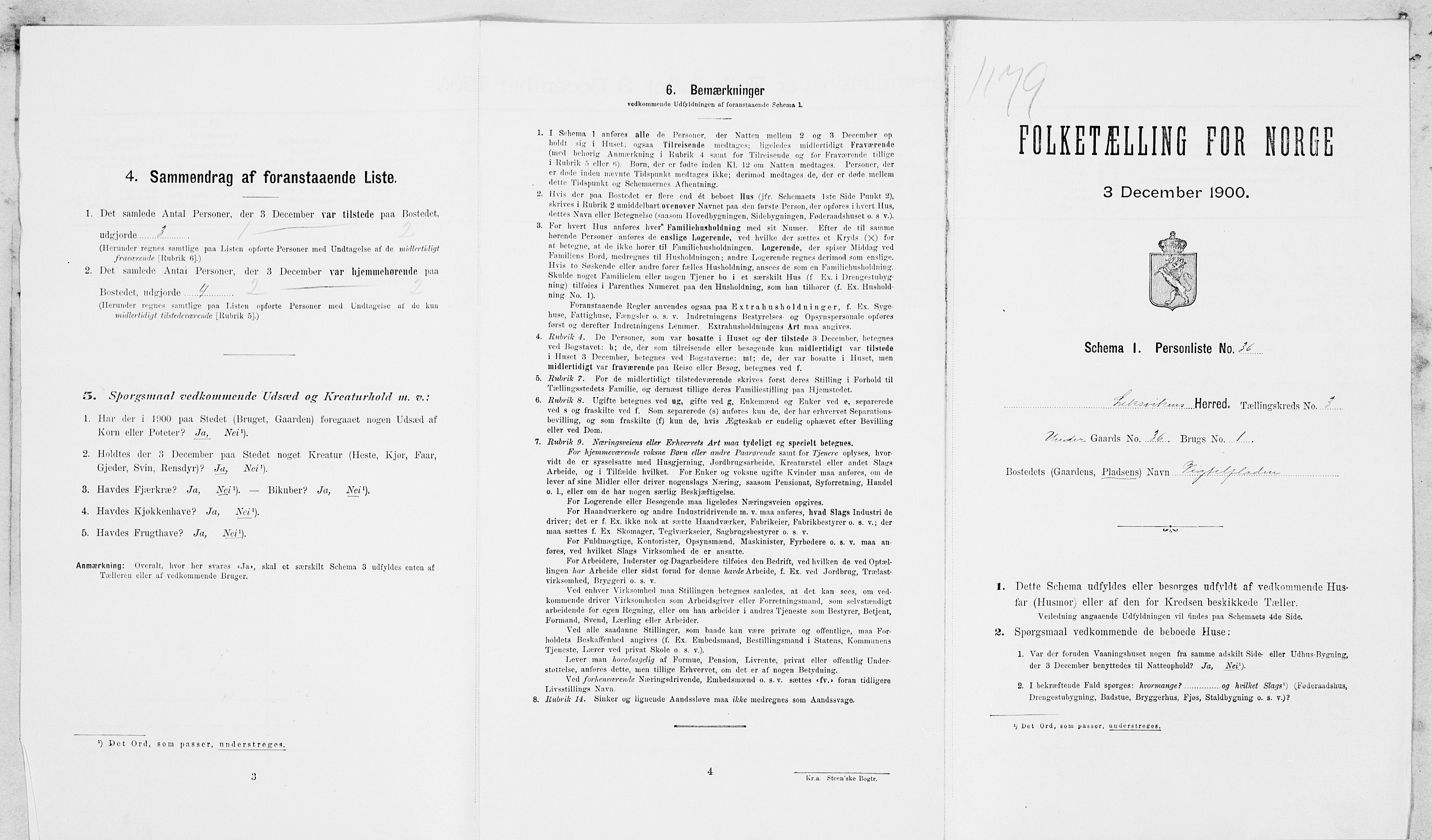 SAT, Folketelling 1900 for 1718 Leksvik herred, 1900, s. 410