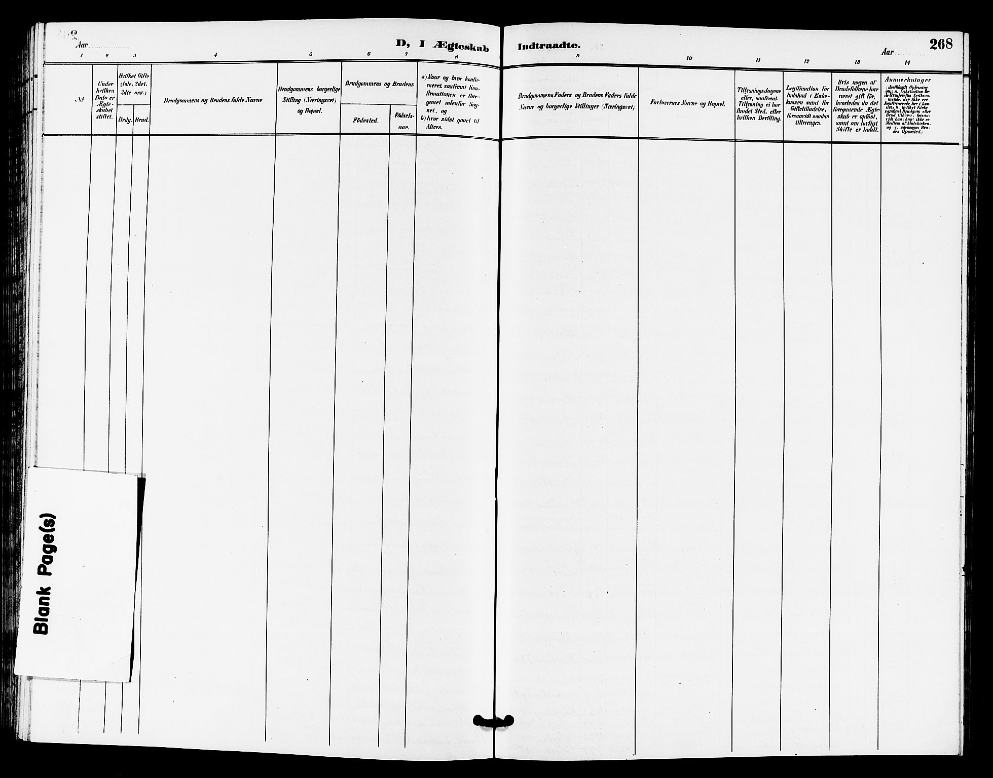 Horten kirkebøker, AV/SAKO-A-348/G/Ga/L0006: Klokkerbok nr. 6, 1896-1904, s. 268