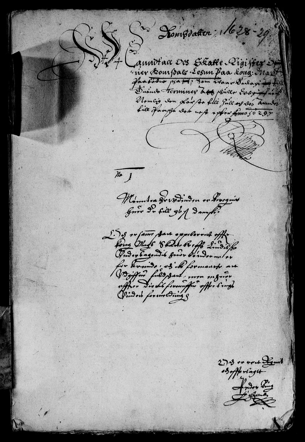 Rentekammeret inntil 1814, Reviderte regnskaper, Lensregnskaper, RA/EA-5023/R/Rb/Rbw/L0038: Trondheim len, 1628-1629
